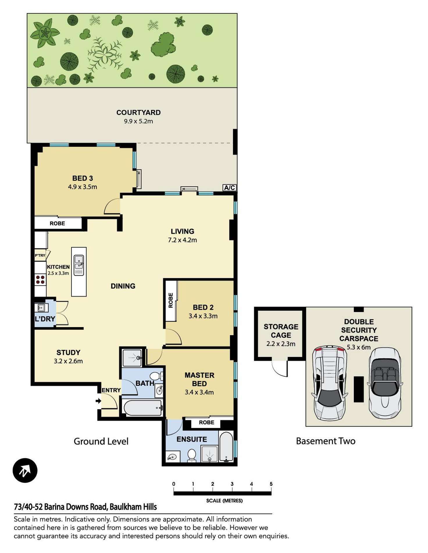 Floorplan of Homely unit listing, 73/40-52 Barina Downs Road, Baulkham Hills NSW 2153