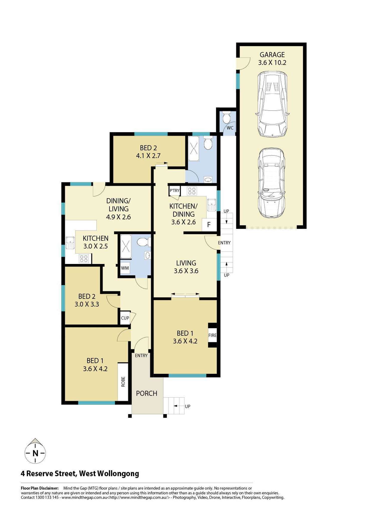 Floorplan of Homely house listing, 4 Reserve Street, West Wollongong NSW 2500