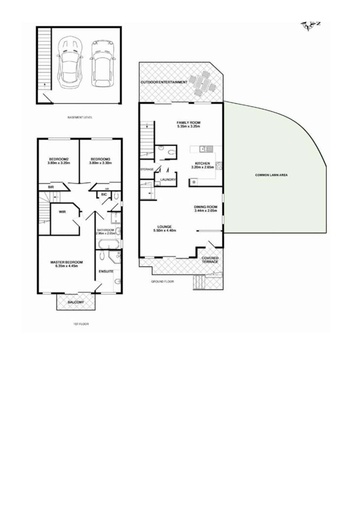 Floorplan of Homely townhouse listing, 9/11 Niven Place, Belrose NSW 2085