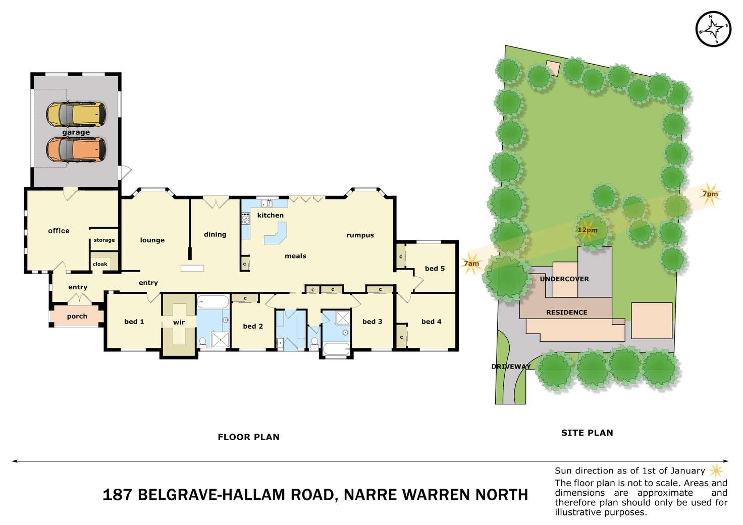 Floorplan of Homely house listing, 187 Belgrave-Hallam Road, Narre Warren North VIC 3804