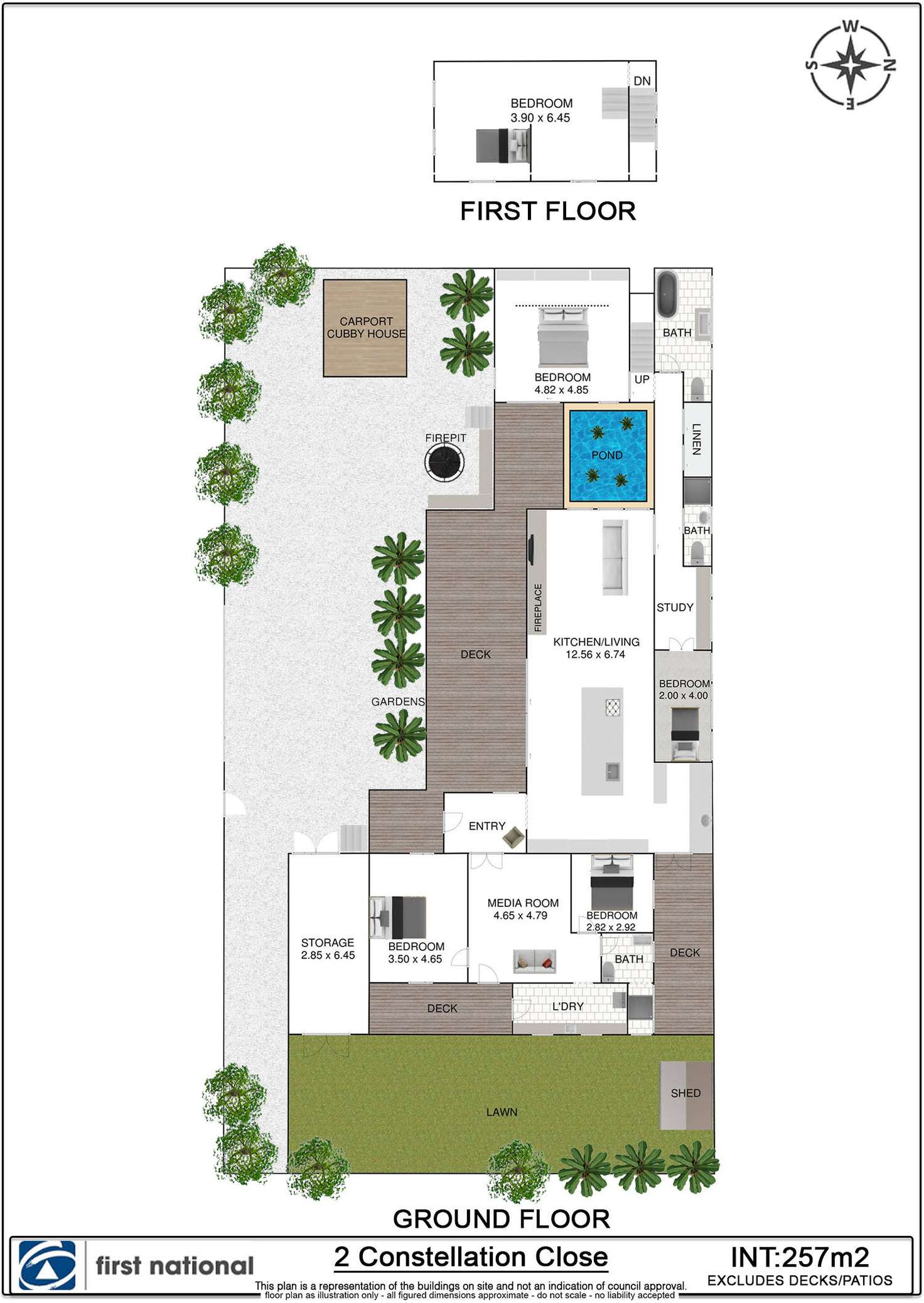 Floorplan of Homely house listing, 2 Constellation Close, Byron Bay NSW 2481