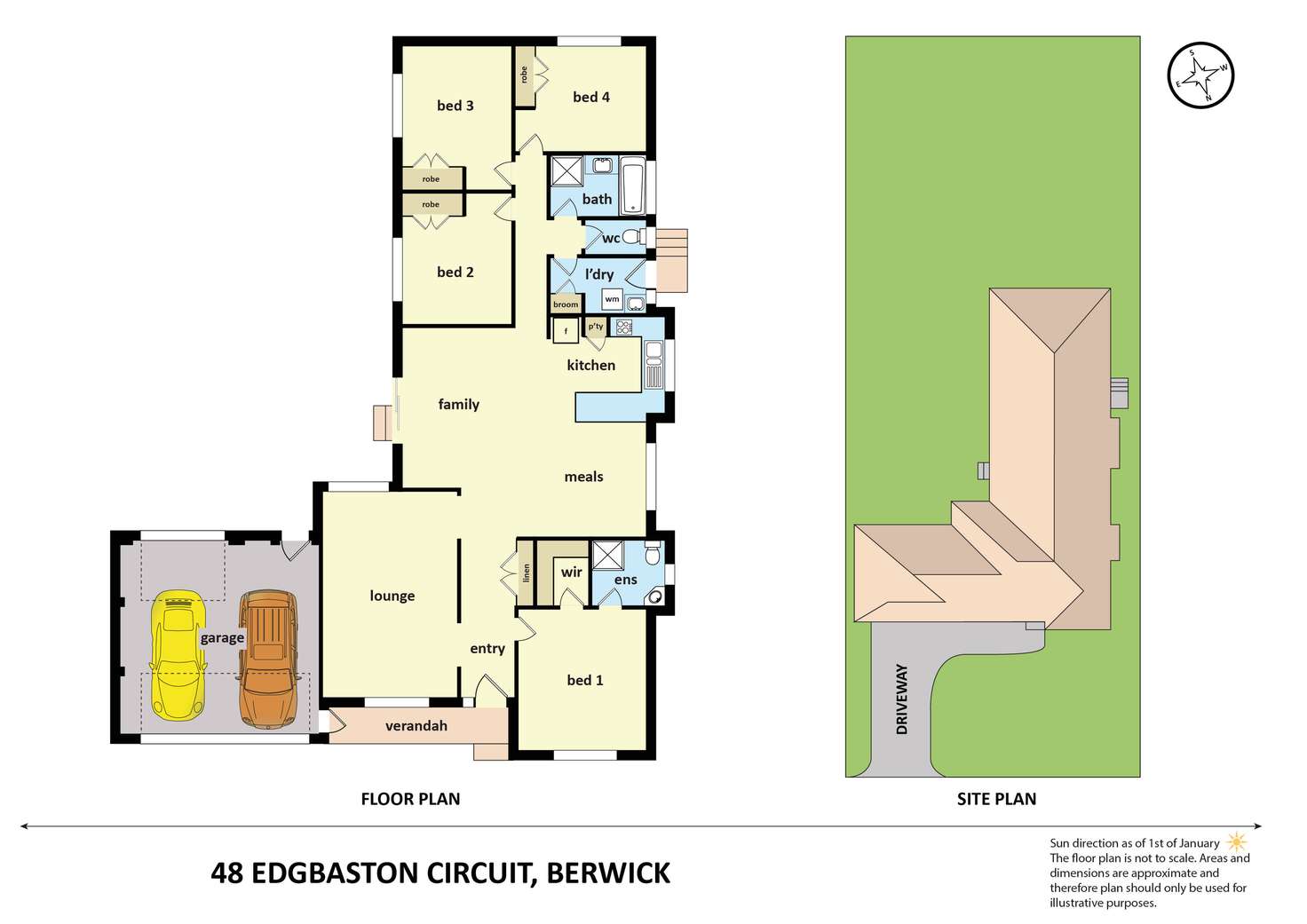 Floorplan of Homely house listing, 48 Edgbaston Circuit, Berwick VIC 3806