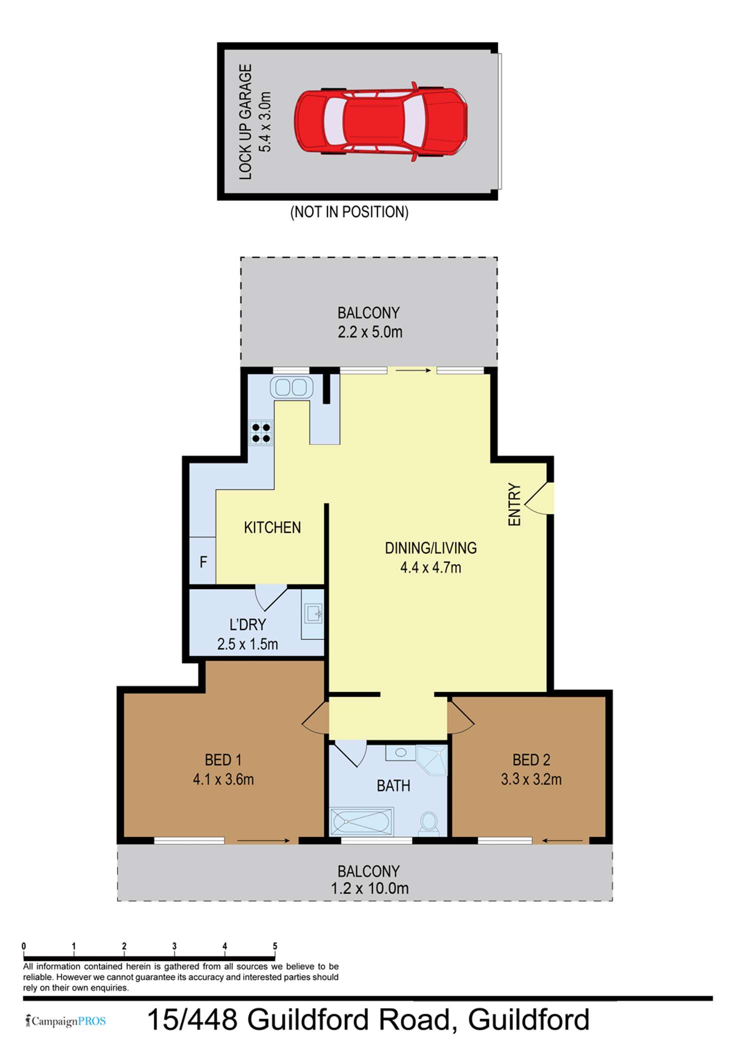 Floorplan of Homely unit listing, 15/448 Guildford Road, Guildford NSW 2161