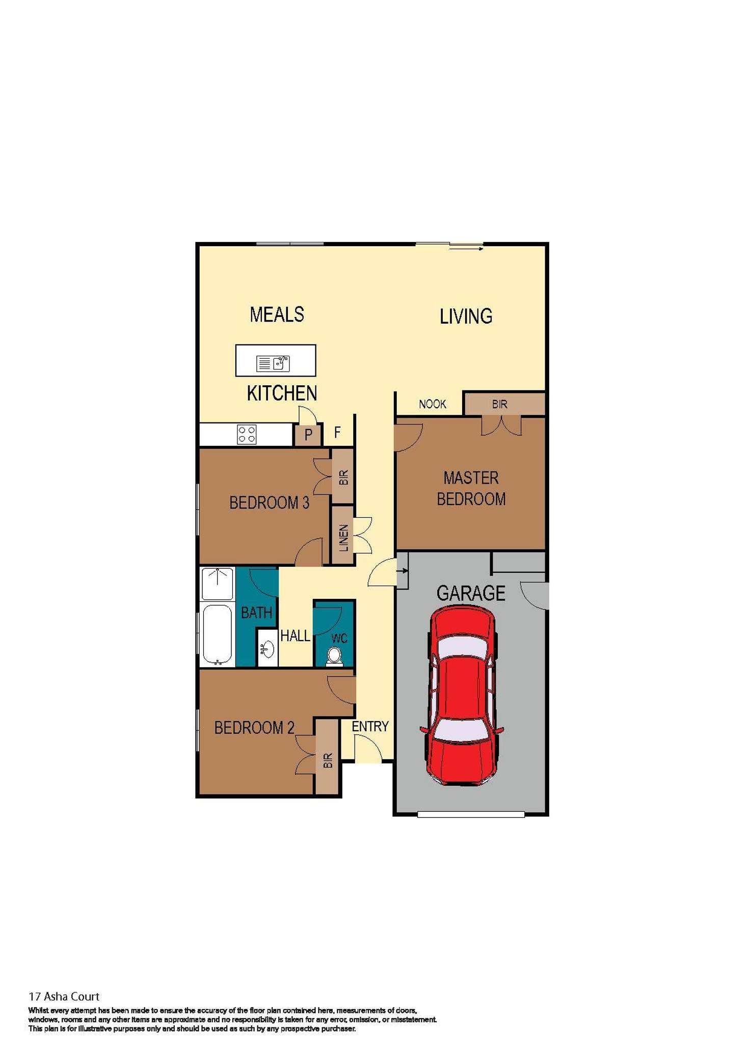 Floorplan of Homely house listing, 17 Asha Court, Warragul VIC 3820