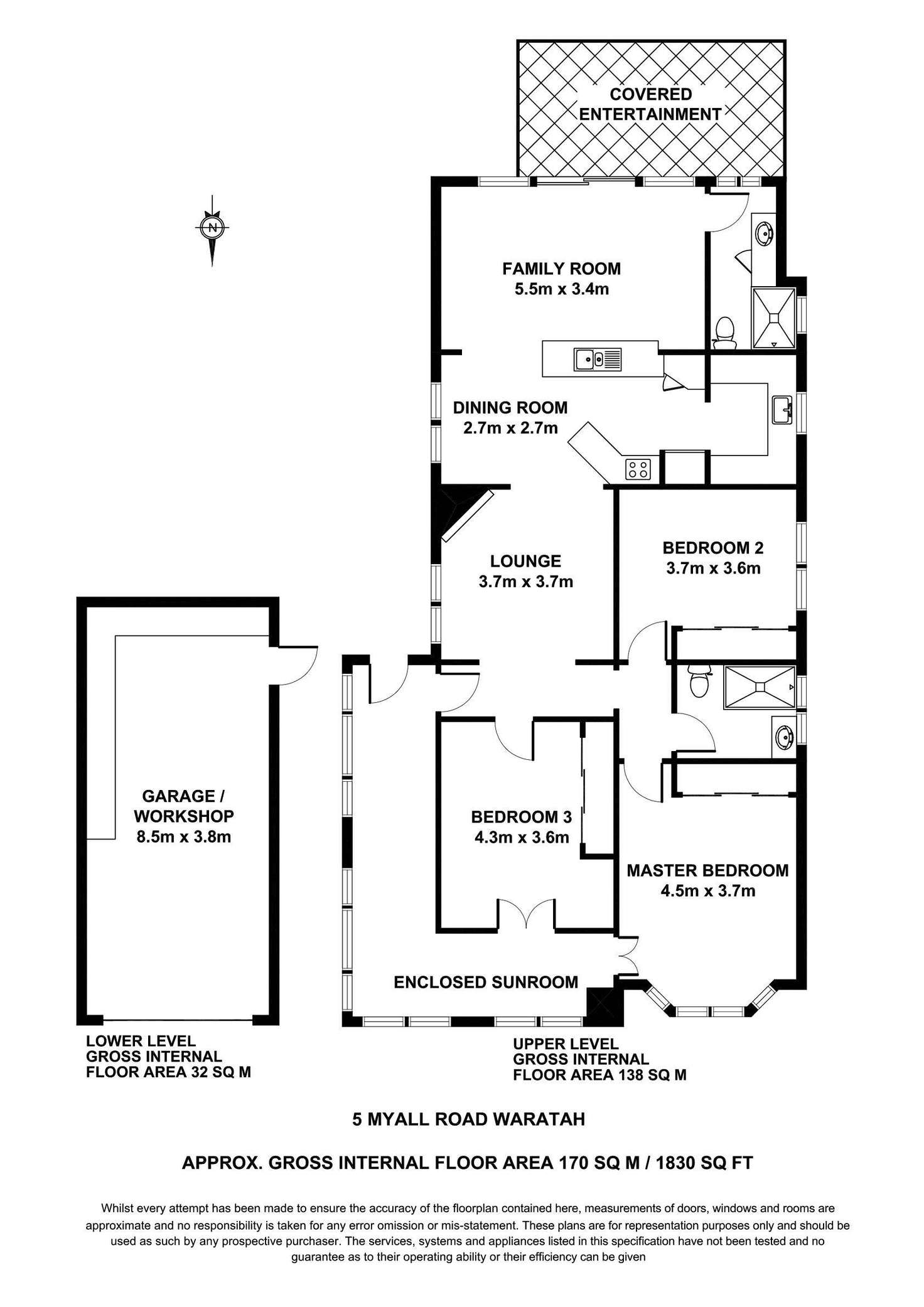 Floorplan of Homely house listing, 5 Myall Road, Waratah NSW 2298