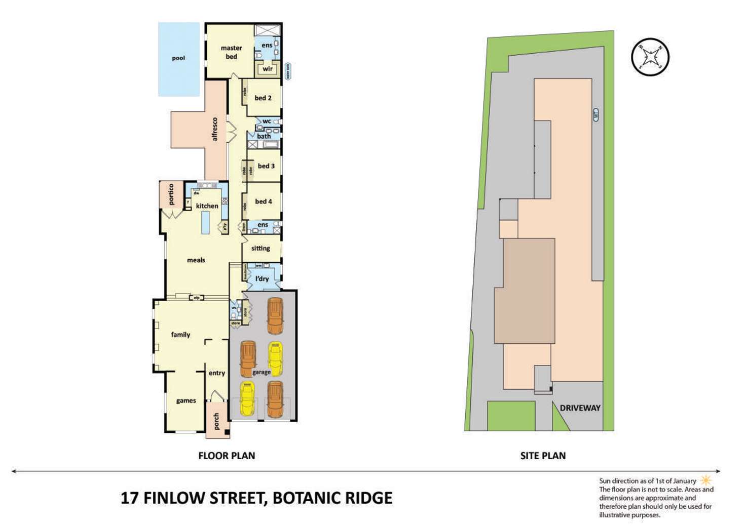 Floorplan of Homely house listing, 17 Finlow Street, Botanic Ridge VIC 3977