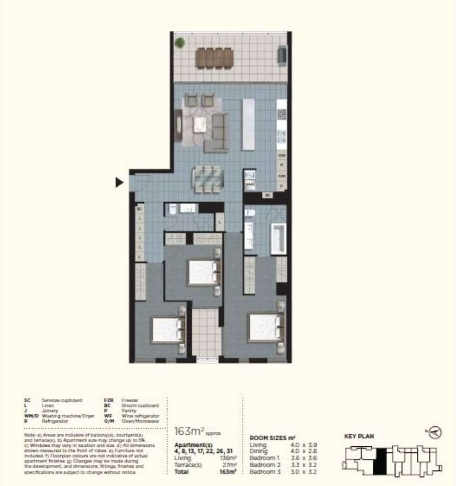 Floorplan of Homely apartment listing, 8/27 Cunningham Street, Newstead QLD 4006