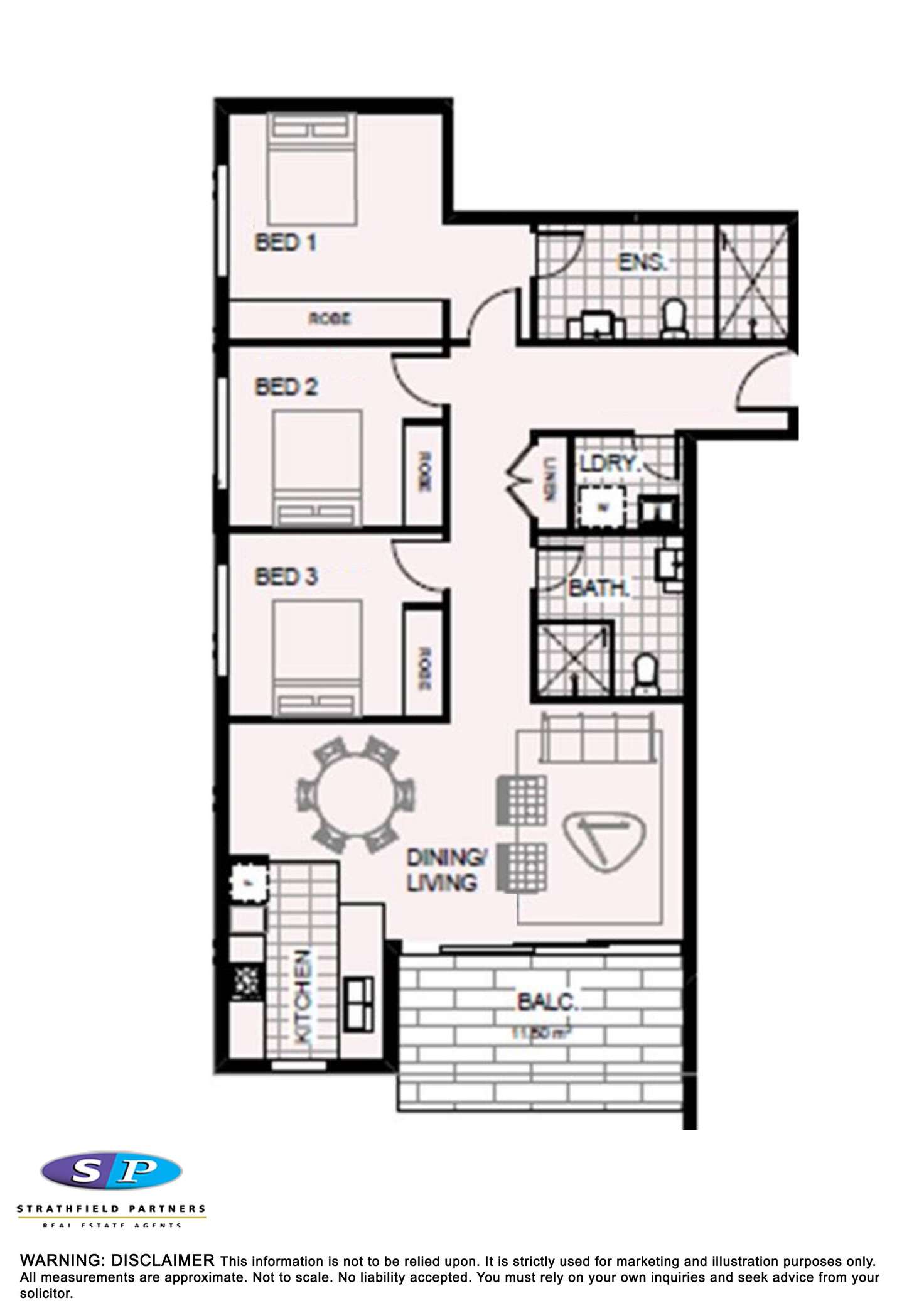 Floorplan of Homely apartment listing, 44/6-8 George Street, Liverpool NSW 2170