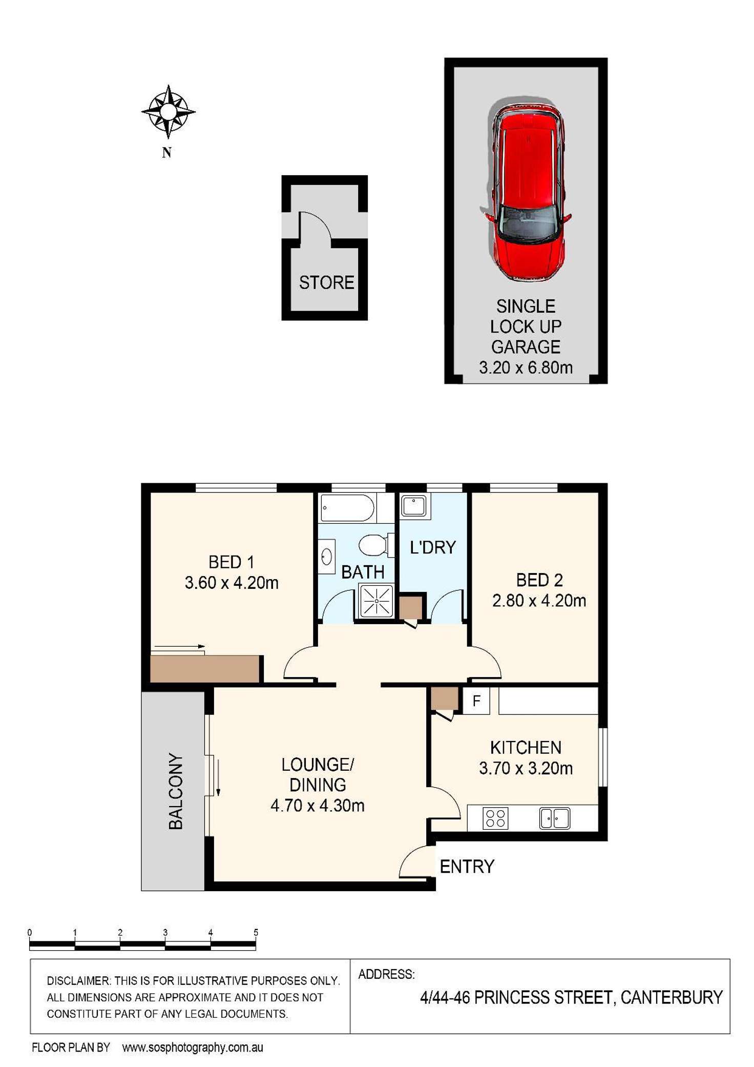 Floorplan of Homely apartment listing, 4/44-46 Princess Street, Canterbury NSW 2193