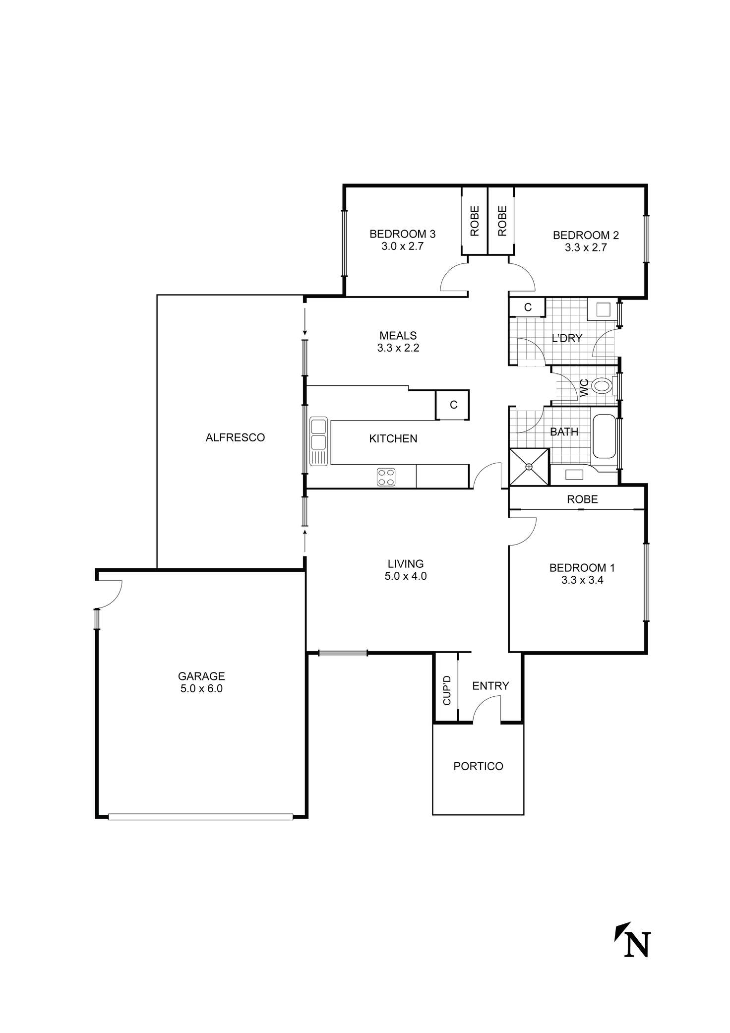 Floorplan of Homely house listing, 88 Browning Street, Kangaroo Flat VIC 3555