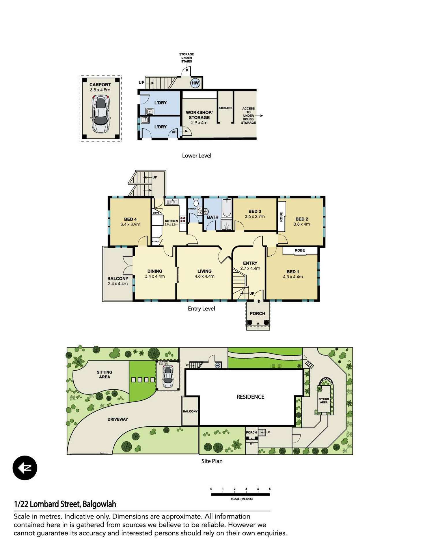 Floorplan of Homely semiDetached listing, 1/22 Lombard Street, Balgowlah NSW 2093