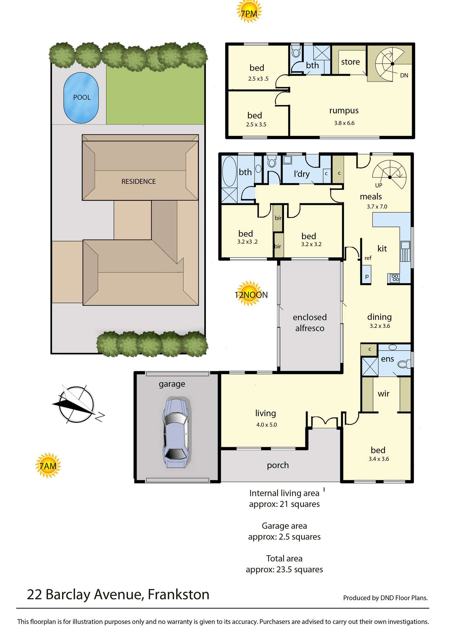 Floorplan of Homely house listing, 22 Barclay Avenue, Frankston VIC 3199