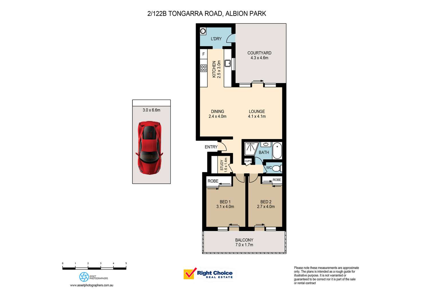 Floorplan of Homely unit listing, 2/122B Tongarra Road, Albion Park NSW 2527