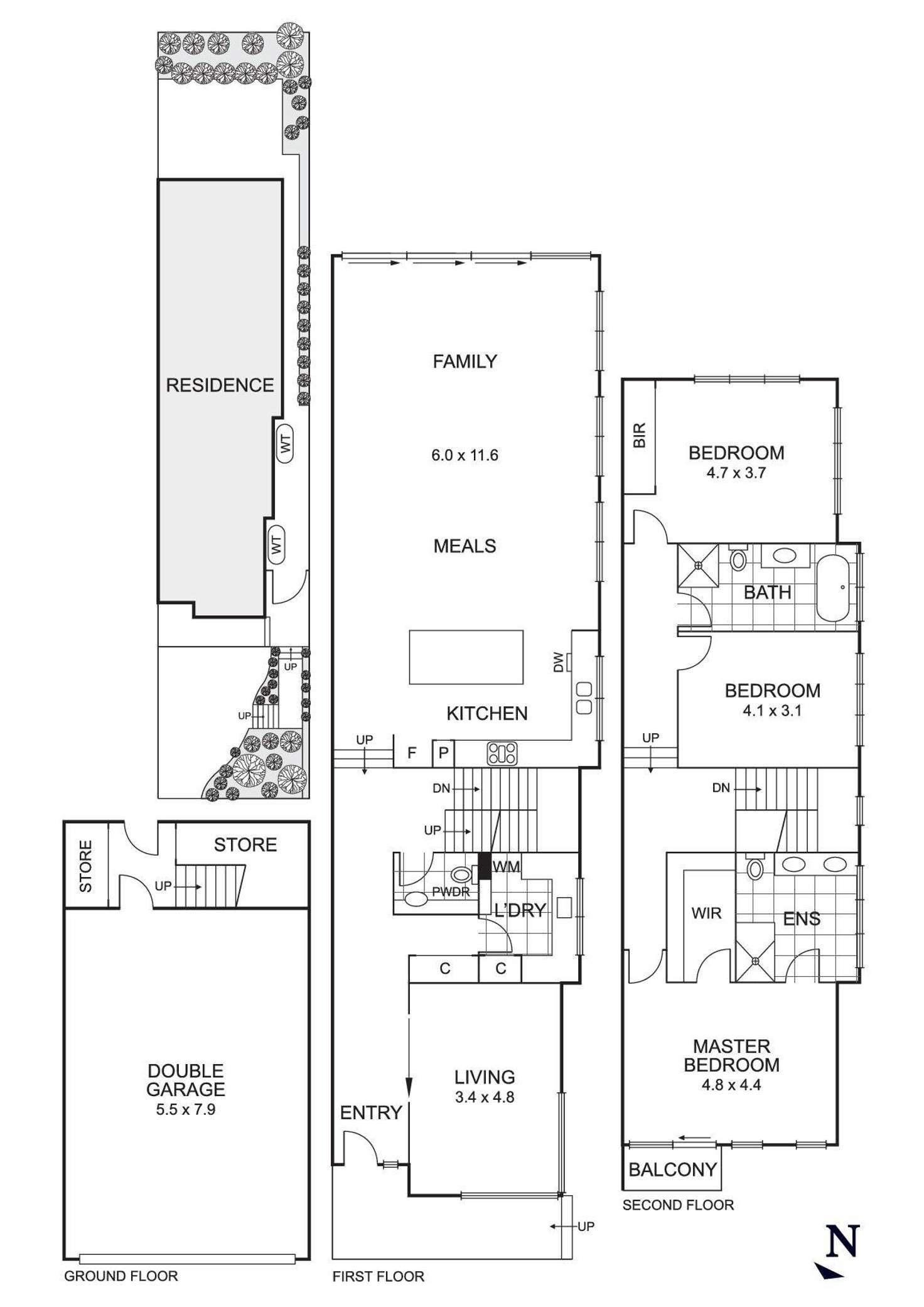 Floorplan of Homely townhouse listing, 4A Cuthbert Street, Bulleen VIC 3105