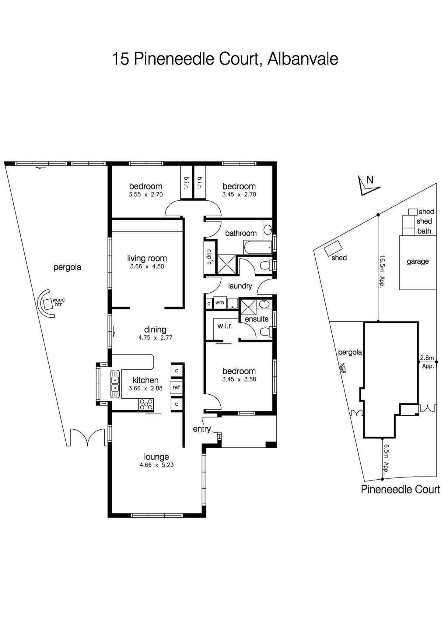 Floorplan of Homely house listing, 15 Pineneedle Court, Albanvale VIC 3021