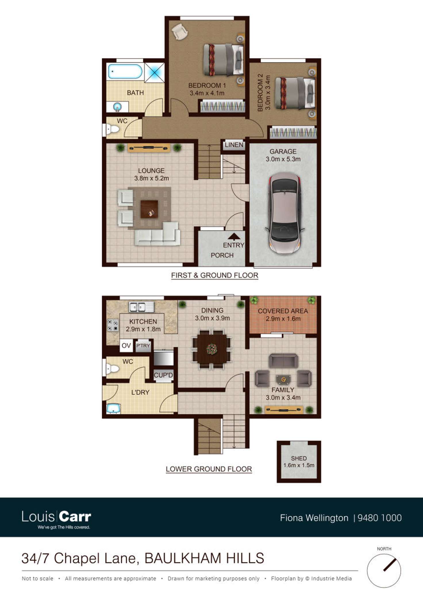 Floorplan of Homely townhouse listing, 34/7 Chapel Lane, Baulkham Hills NSW 2153