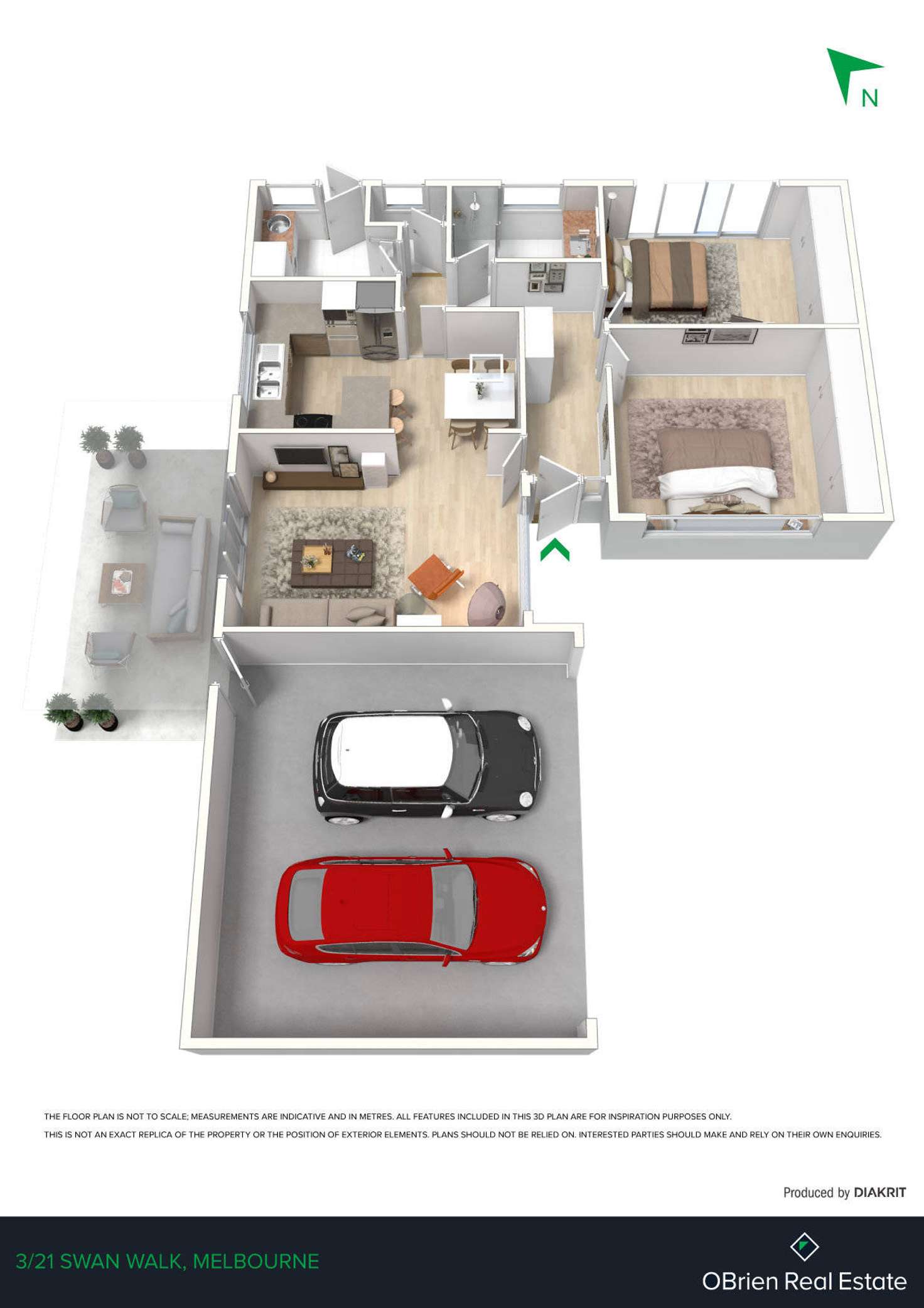 Floorplan of Homely unit listing, 3/21 Swan Walk, Chelsea VIC 3196