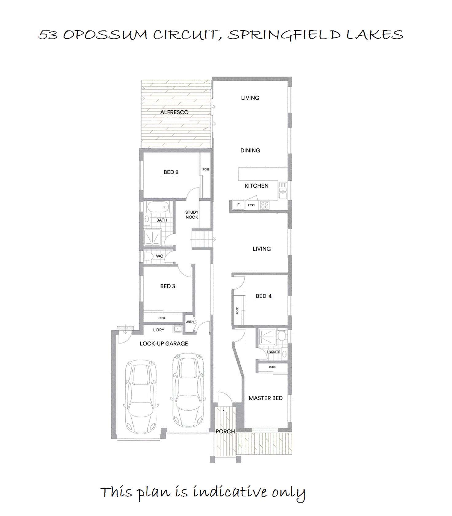 Floorplan of Homely house listing, 53 Opossum Circuit, Springfield Lakes QLD 4300