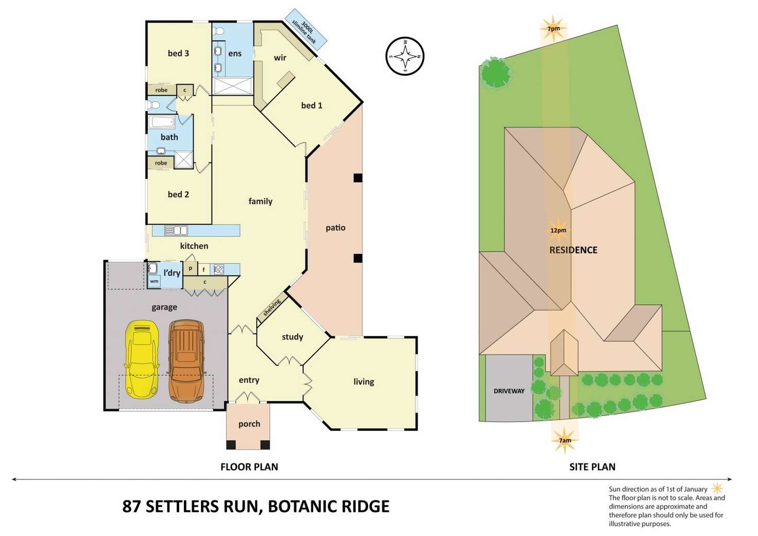 Floorplan of Homely house listing, 87 Settlers Run, Botanic Ridge VIC 3977