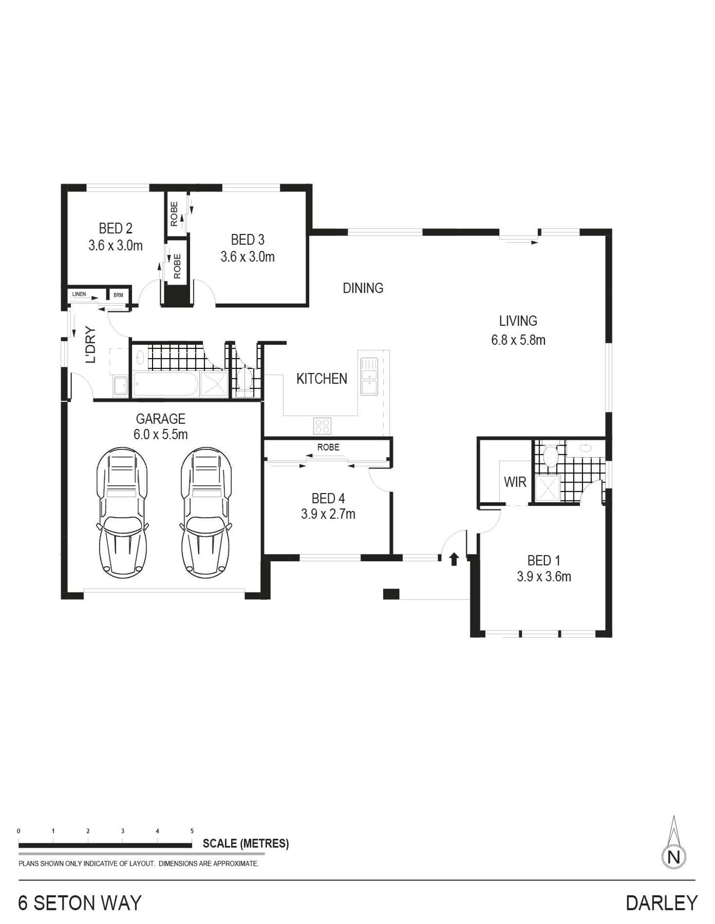 Floorplan of Homely house listing, 6 Seton Way, Darley VIC 3340
