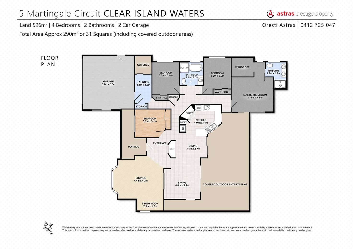 Floorplan of Homely house listing, 5 Martingale Circuit, Clear Island Waters QLD 4226