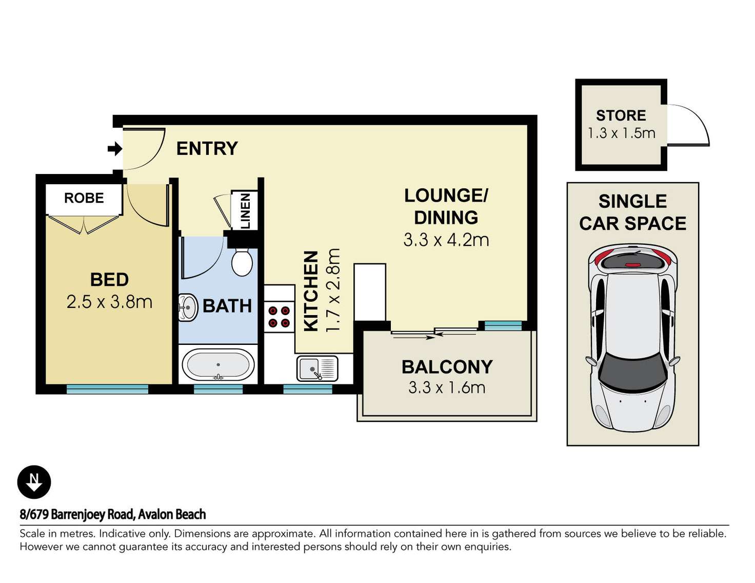 Floorplan of Homely apartment listing, 8/679 Barrenjoey Road, Avalon Beach NSW 2107