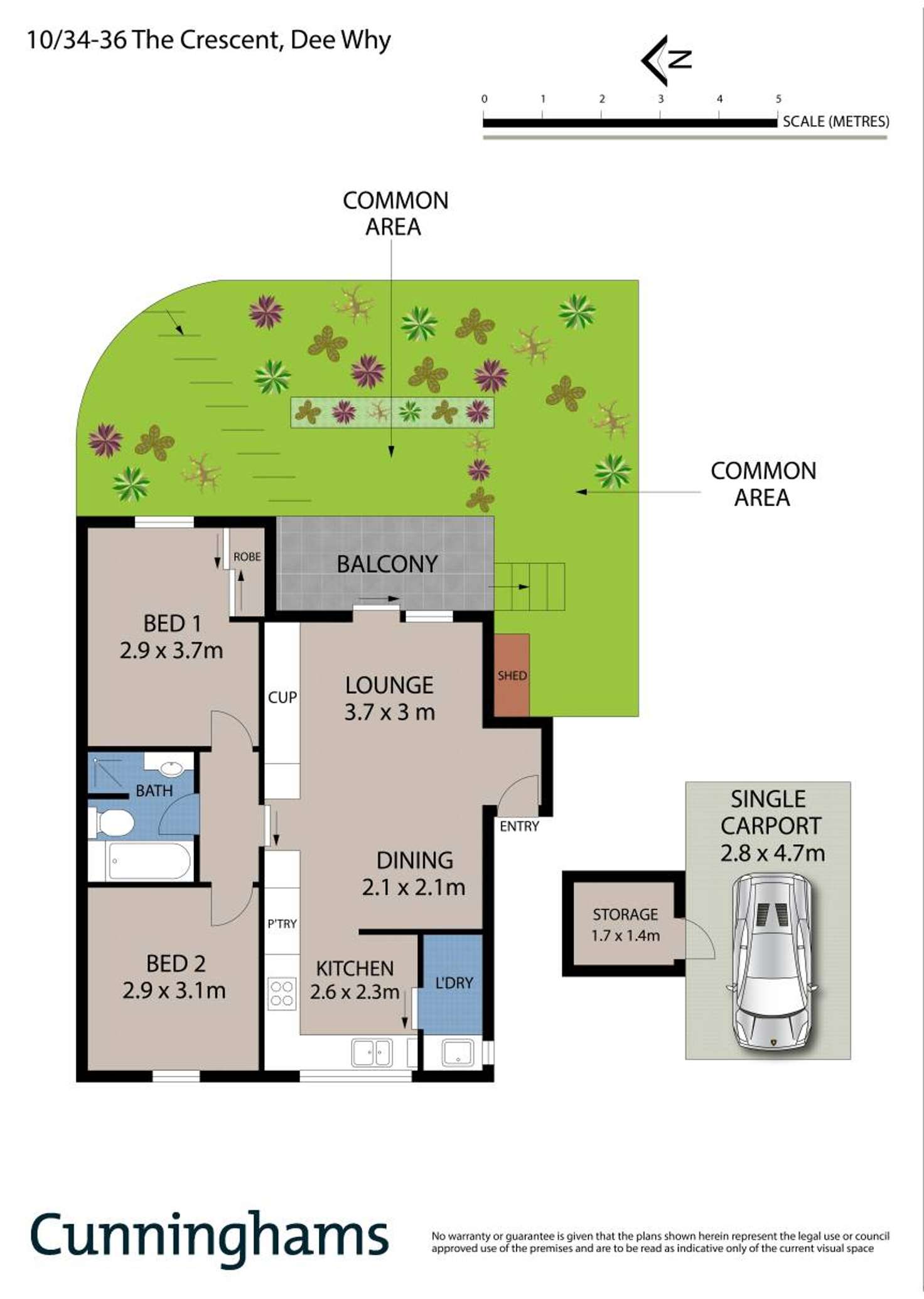 Floorplan of Homely apartment listing, 10/34 The Crescent, Dee Why NSW 2099