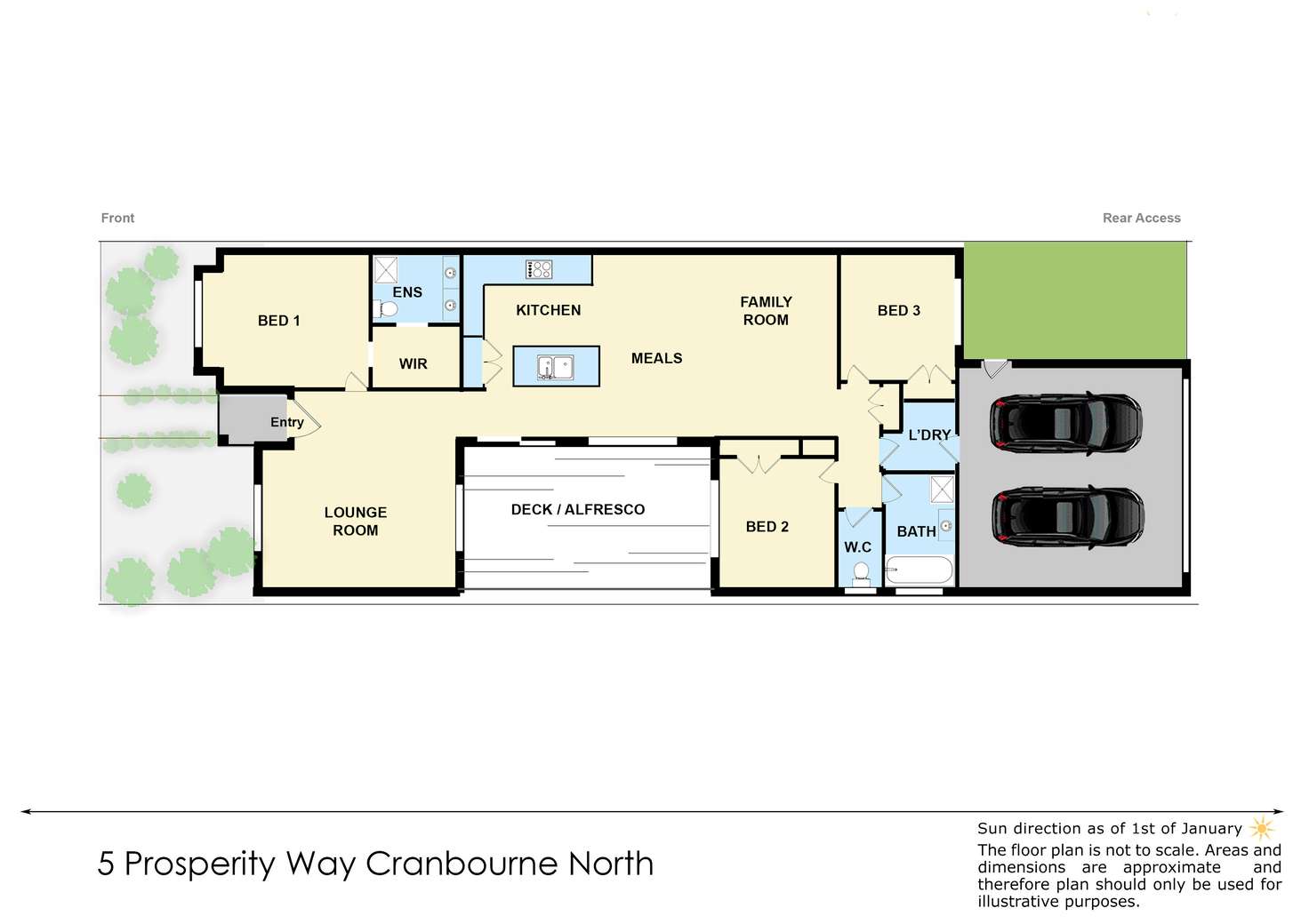 Floorplan of Homely house listing, 5 Prosperity Avenue, Cranbourne North VIC 3977