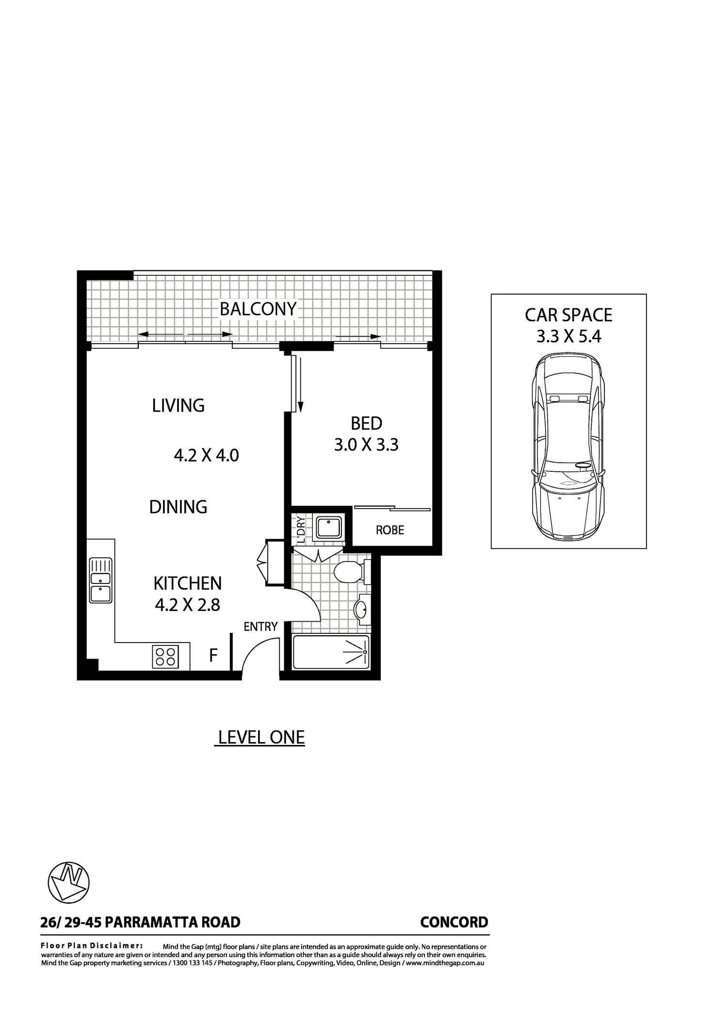 Floorplan of Homely apartment listing, 26/29-45 Parramatta Road, Concord NSW 2137