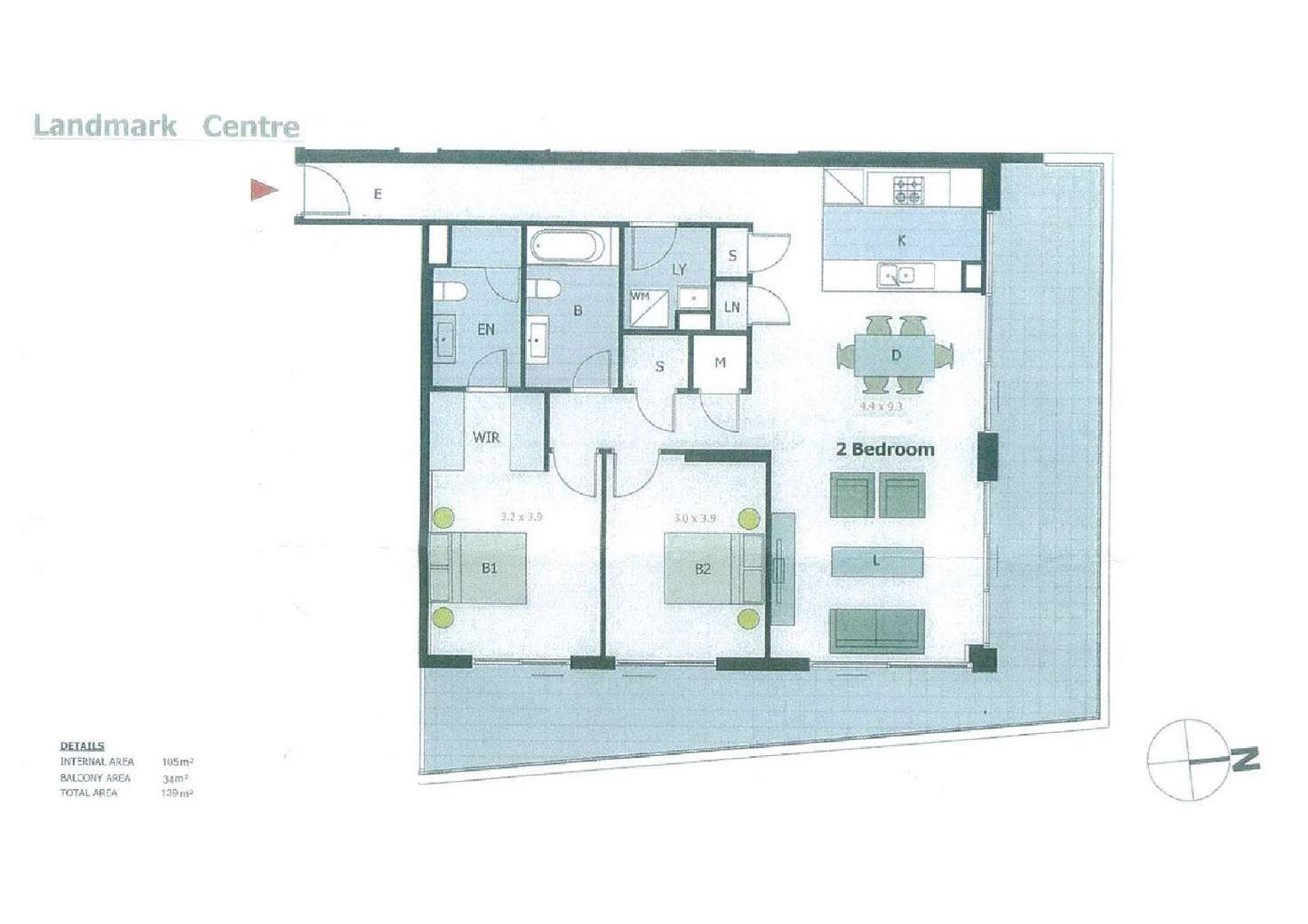 Floorplan of Homely apartment listing, B502/1-17 Elsie Street, Burwood NSW 2134