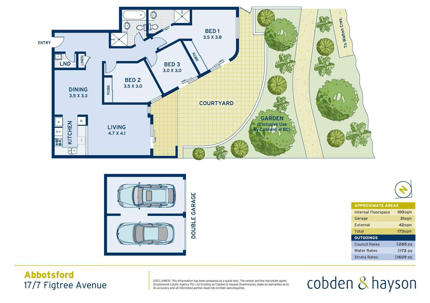 Floorplan of Homely apartment listing, 17/7 Figtree Avenue, Abbotsford NSW 2046