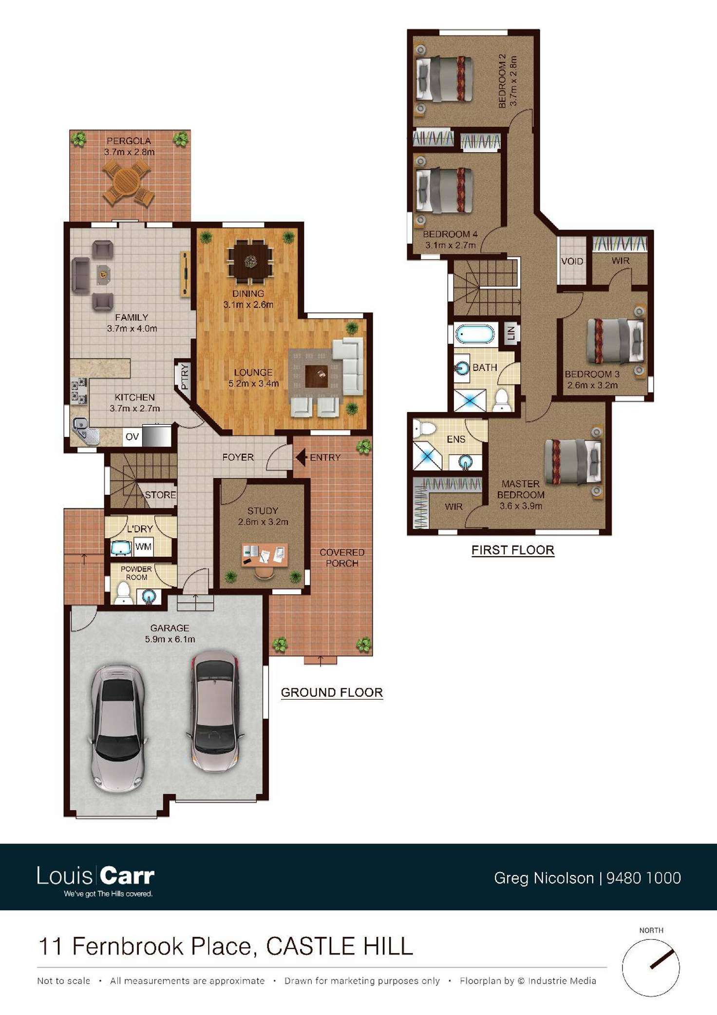 Floorplan of Homely house listing, 11 Fernbrook Place, Castle Hill NSW 2154