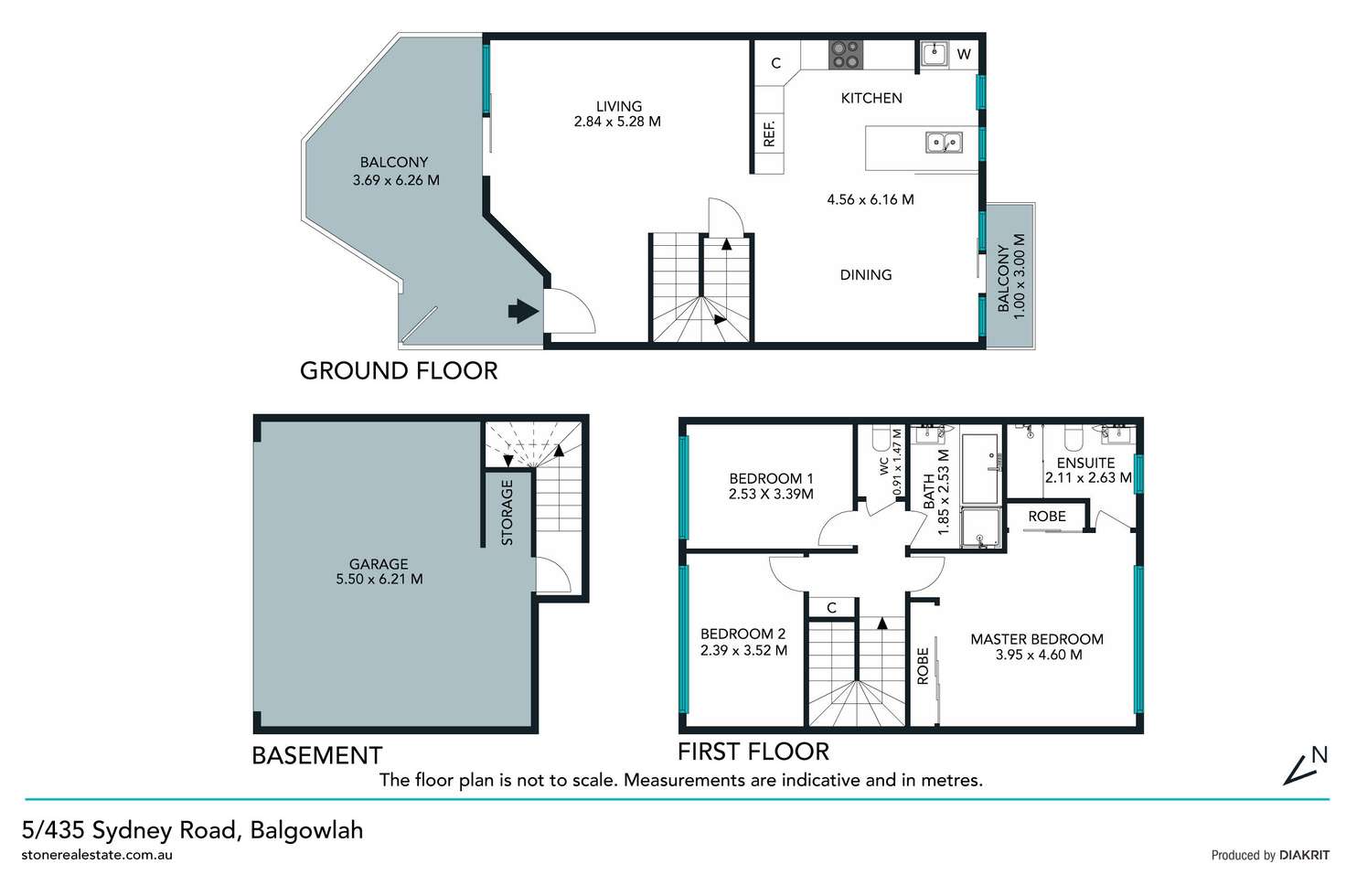 Floorplan of Homely townhouse listing, 5/435 Sydney Road, Balgowlah NSW 2093