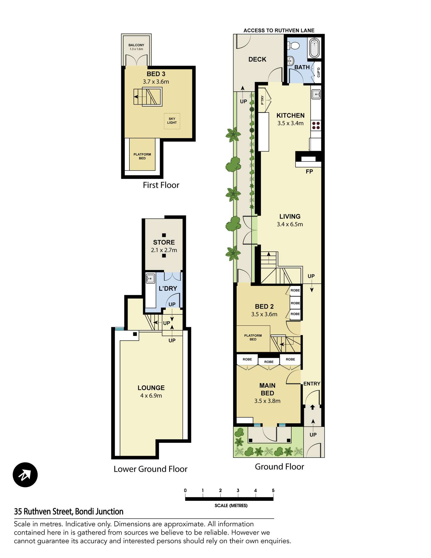Floorplan of Homely house listing, 35 Ruthven Street, Bondi Junction NSW 2022