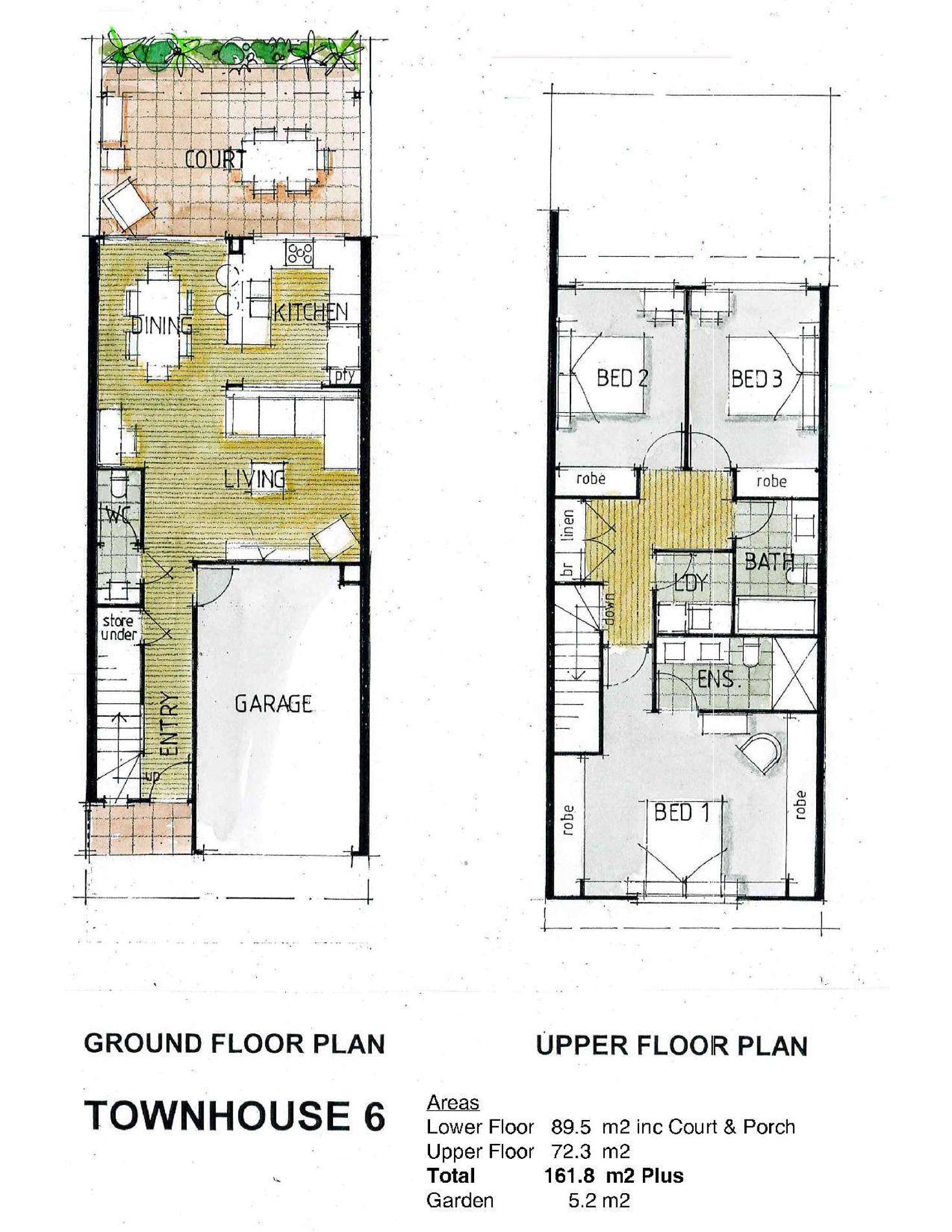 Floorplan of Homely townhouse listing, 6/11 Bermingham Street, Alderley QLD 4051
