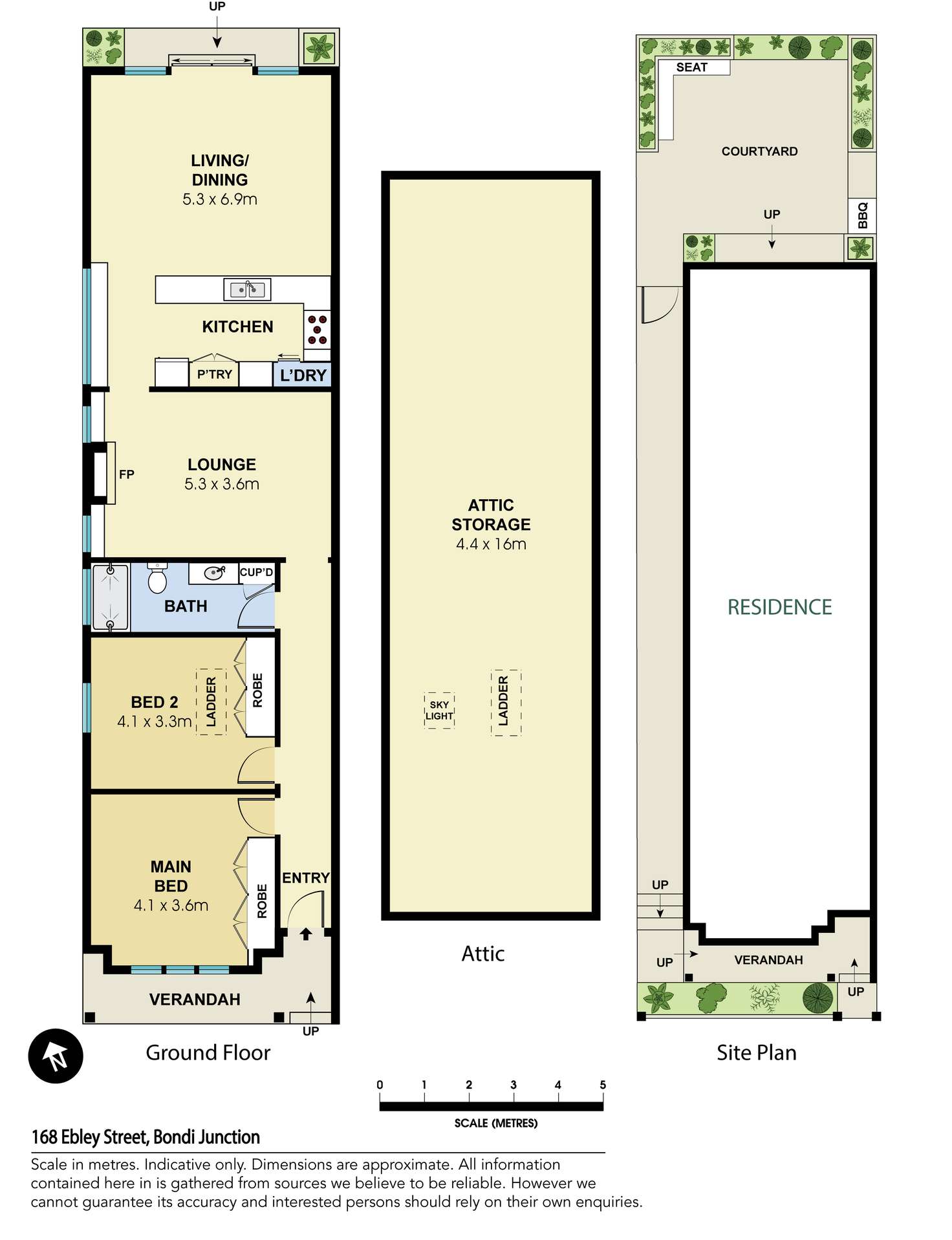 Floorplan of Homely house listing, 168 Ebley Street, Bondi Junction NSW 2022