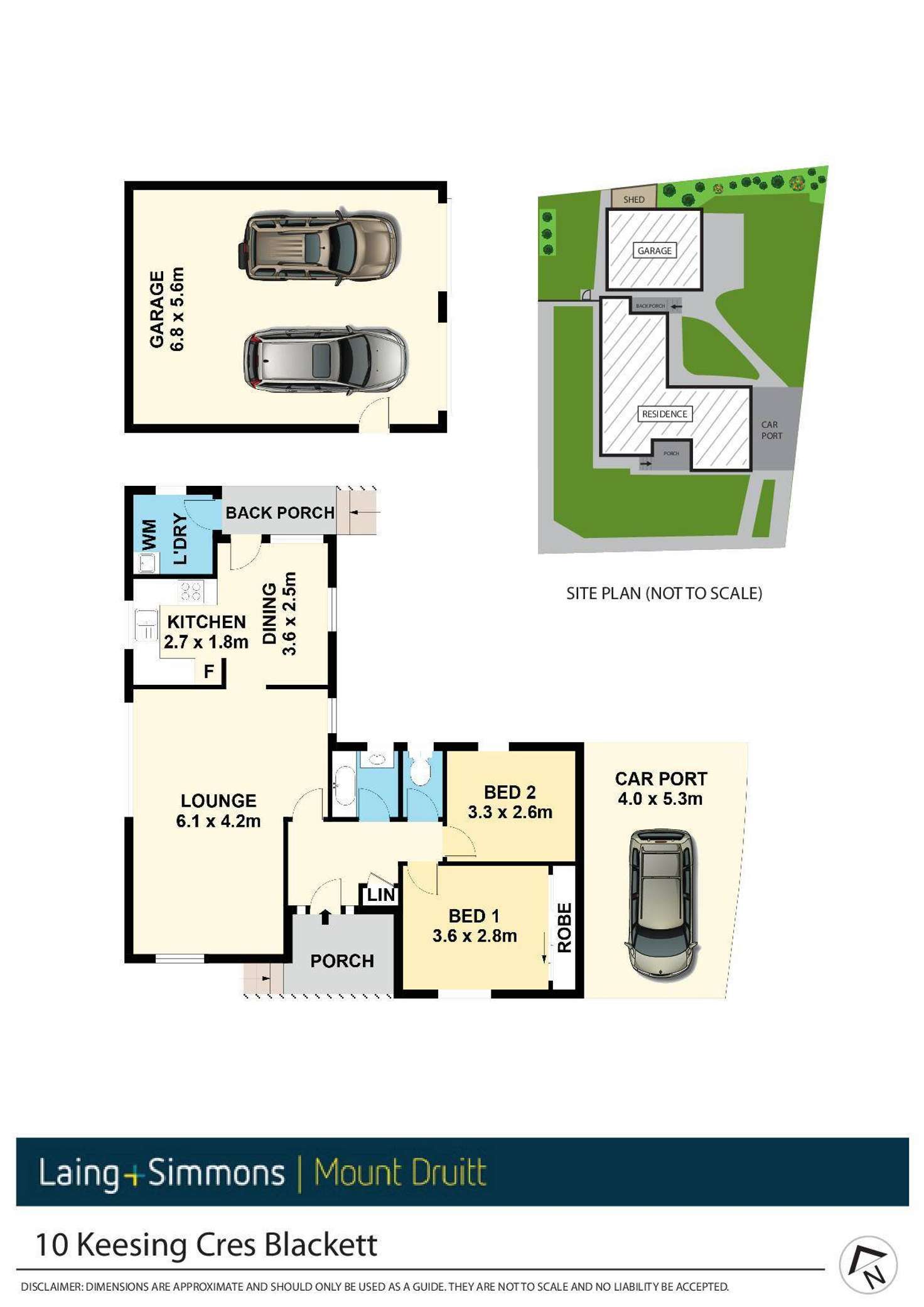 Floorplan of Homely house listing, 10 Keesing Crescent, Blackett NSW 2770