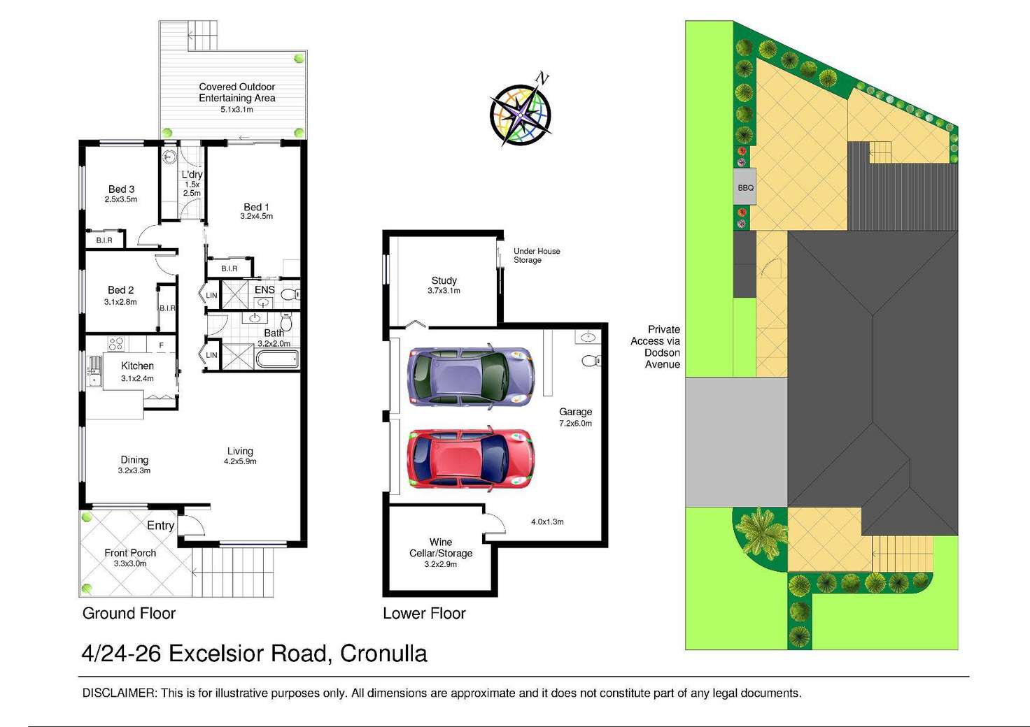 Floorplan of Homely villa listing, 4/24-26 Excelsior Road, Cronulla NSW 2230