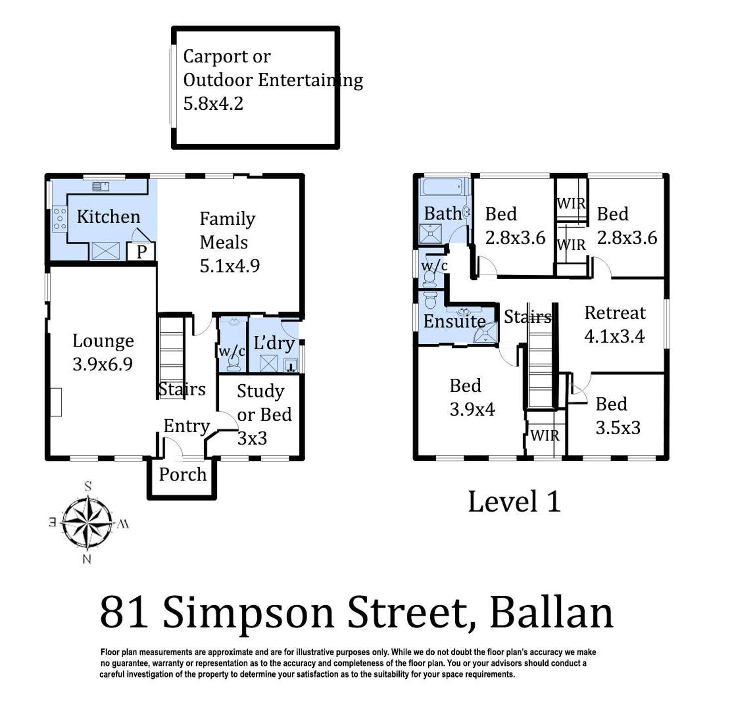 Floorplan of Homely house listing, 1/81 Simpson Street, Ballan VIC 3342