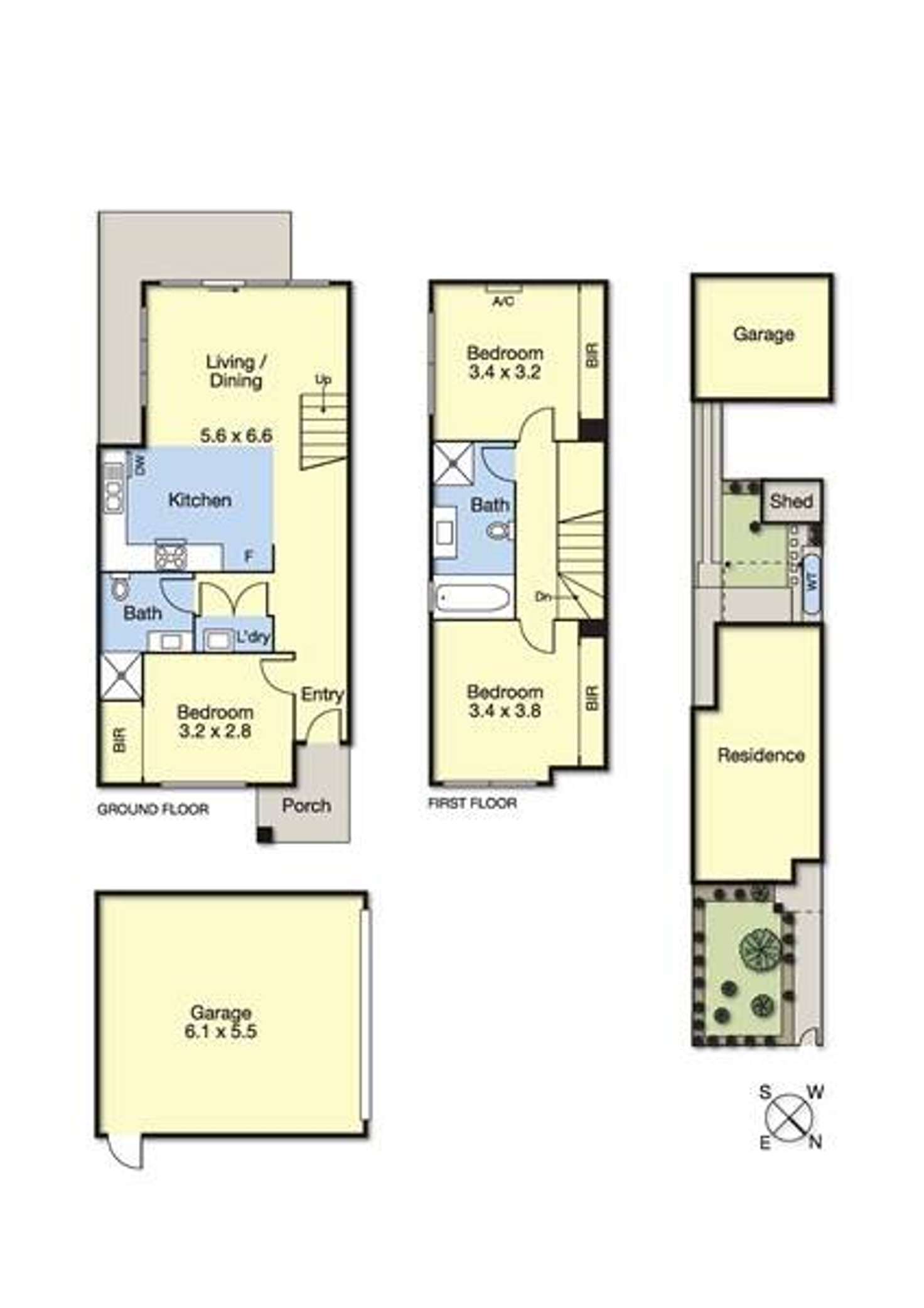 Floorplan of Homely townhouse listing, 2/200 Haughton Road, Oakleigh South VIC 3167