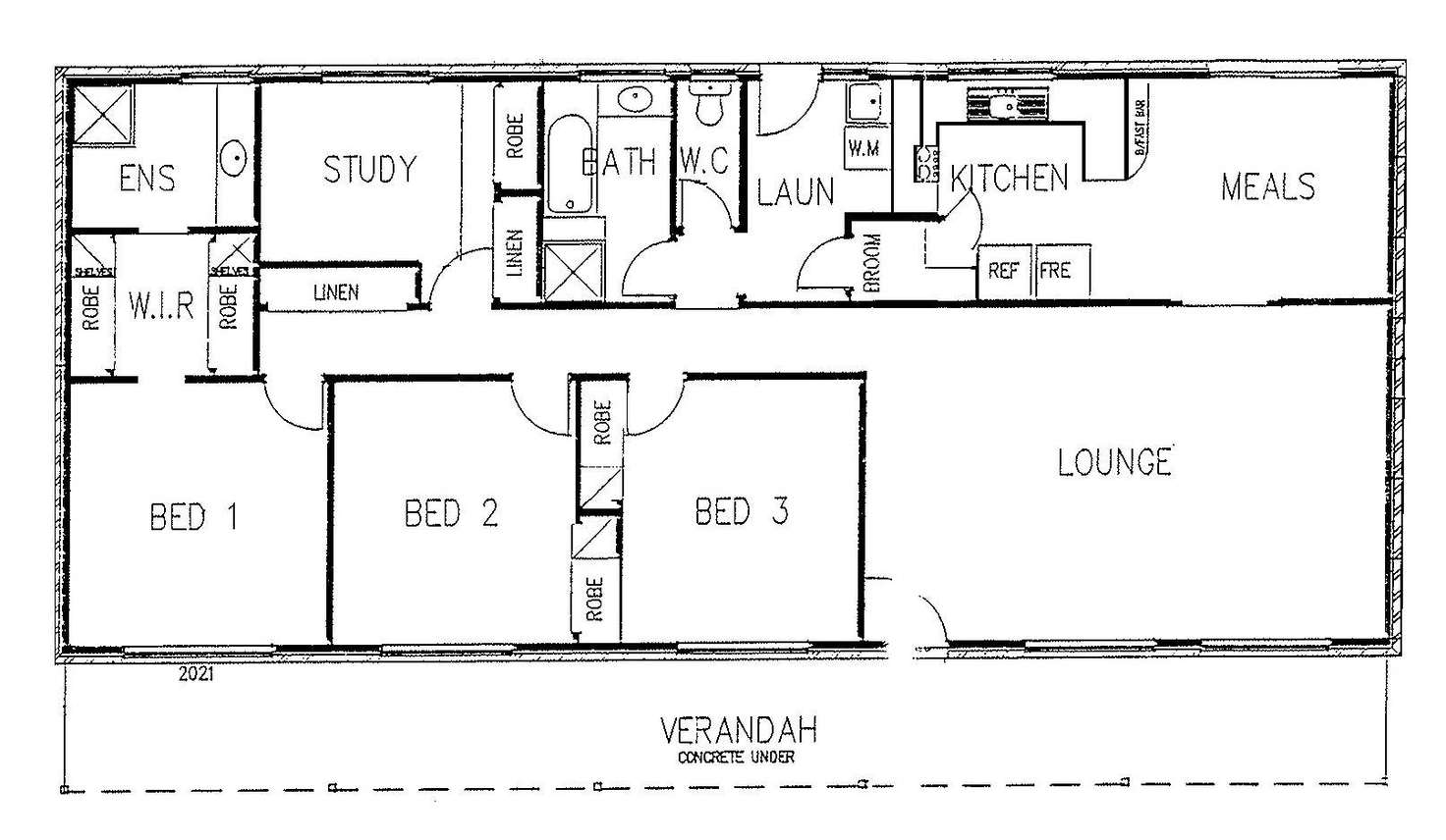 Floorplan of Homely house listing, 106 Strickland Street, Ascot VIC 3551