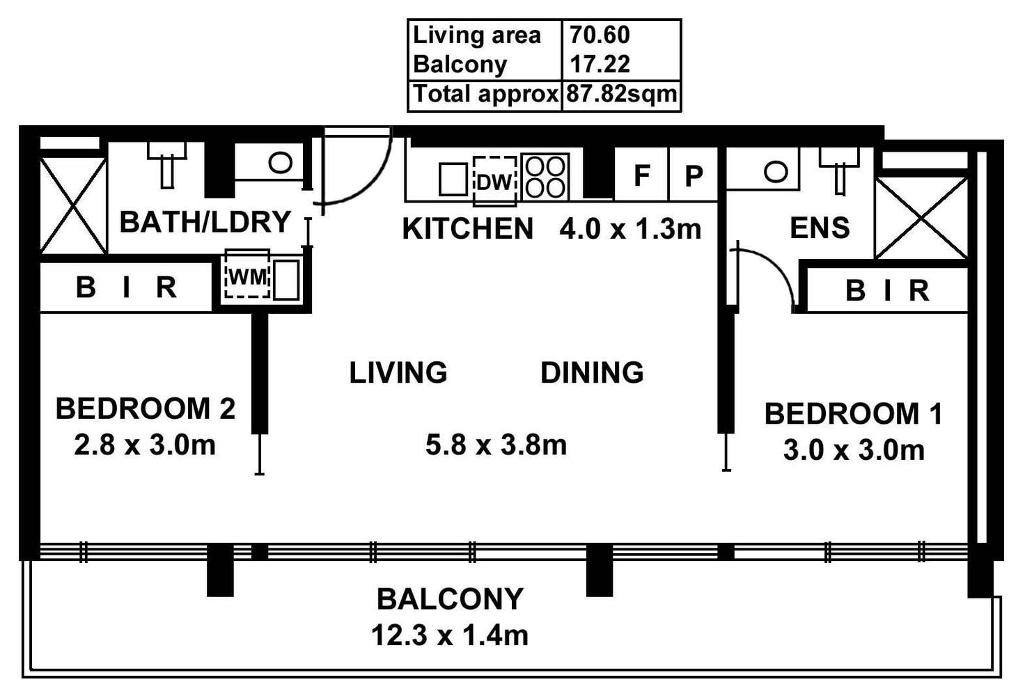 Floorplan of Homely apartment listing, 706/33 Warwick Street, Walkerville SA 5081