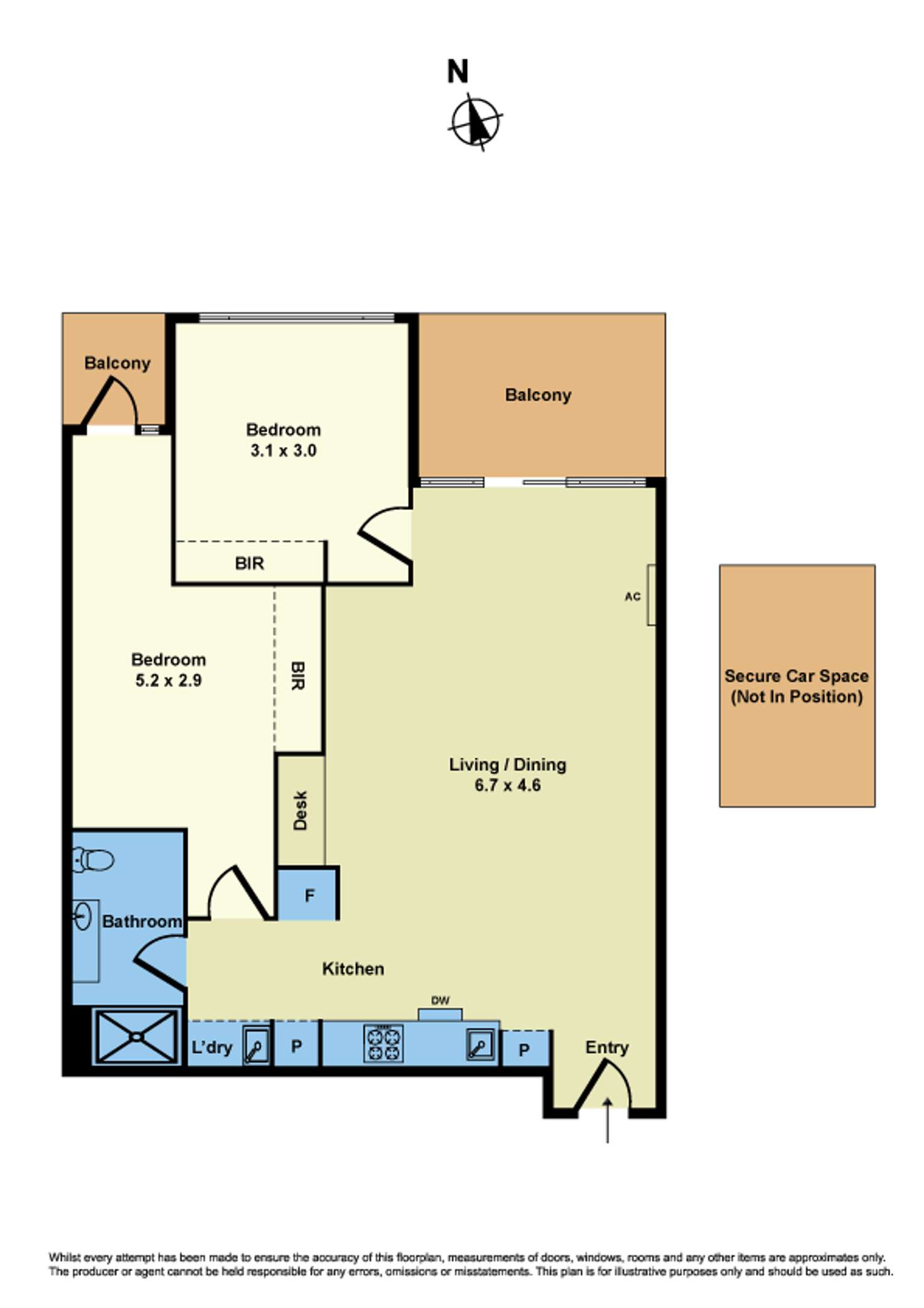 Floorplan of Homely apartment listing, 706/1 Foundry Road, Sunshine VIC 3020