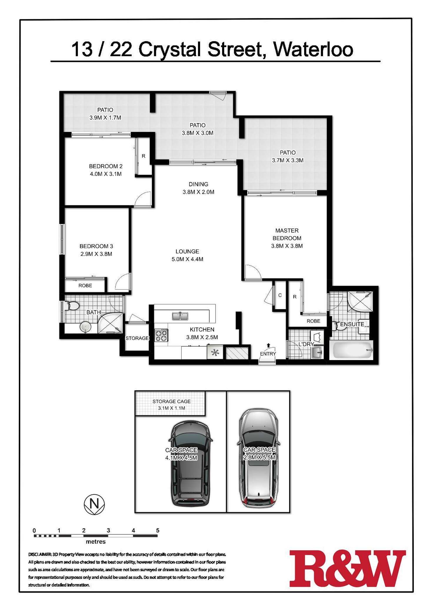 Floorplan of Homely apartment listing, 13/22 Crystal Street, Waterloo NSW 2017