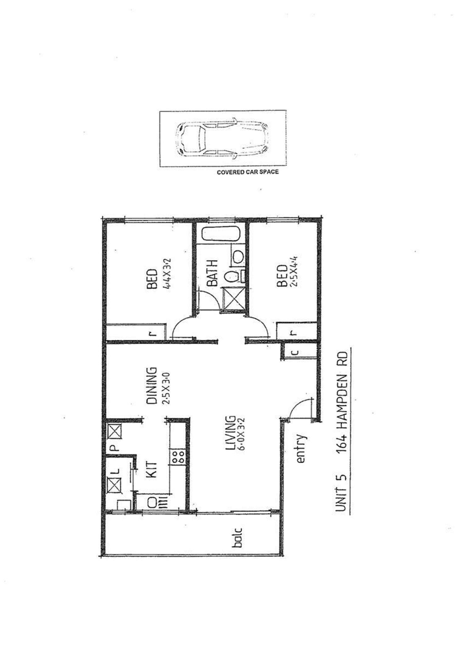 Floorplan of Homely apartment listing, 5/164 Hampden Road, Abbotsford NSW 2046