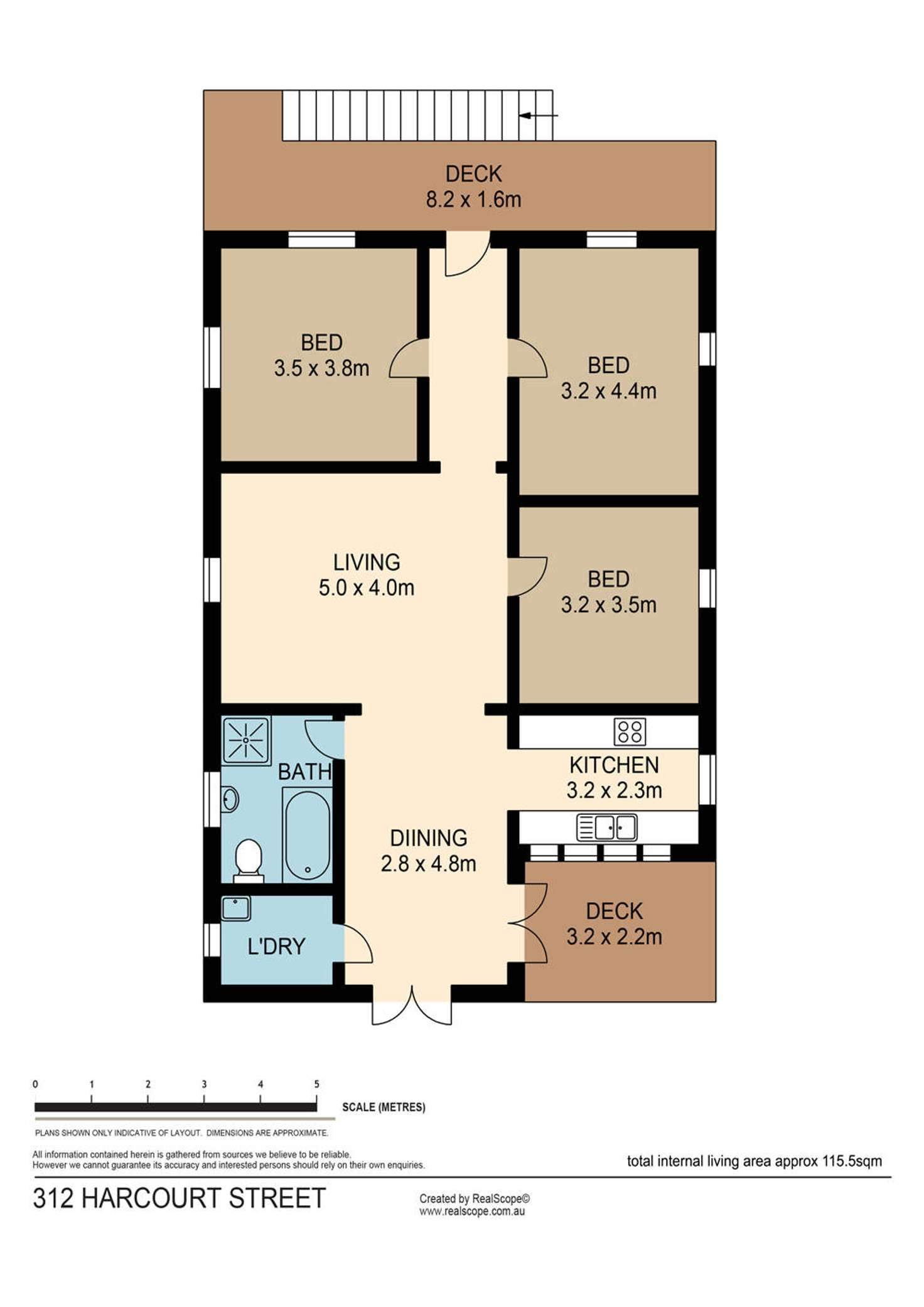 Floorplan of Homely house listing, 312 Harcourt Street, Teneriffe QLD 4005