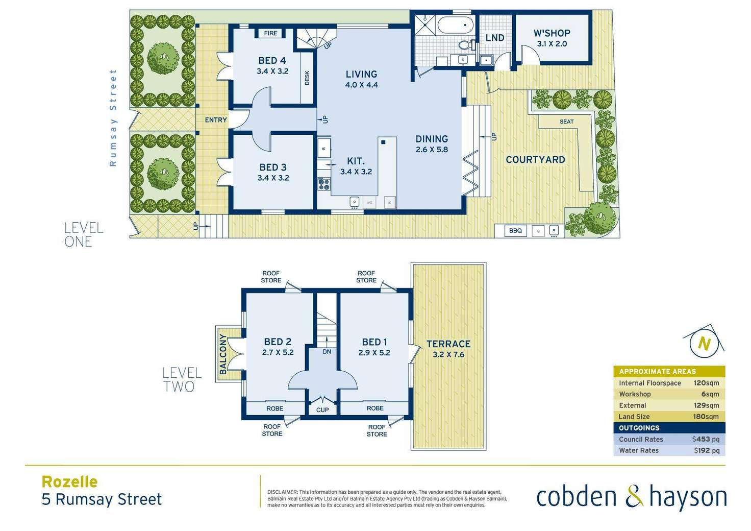 Floorplan of Homely house listing, 5 Rumsay Street, Rozelle NSW 2039