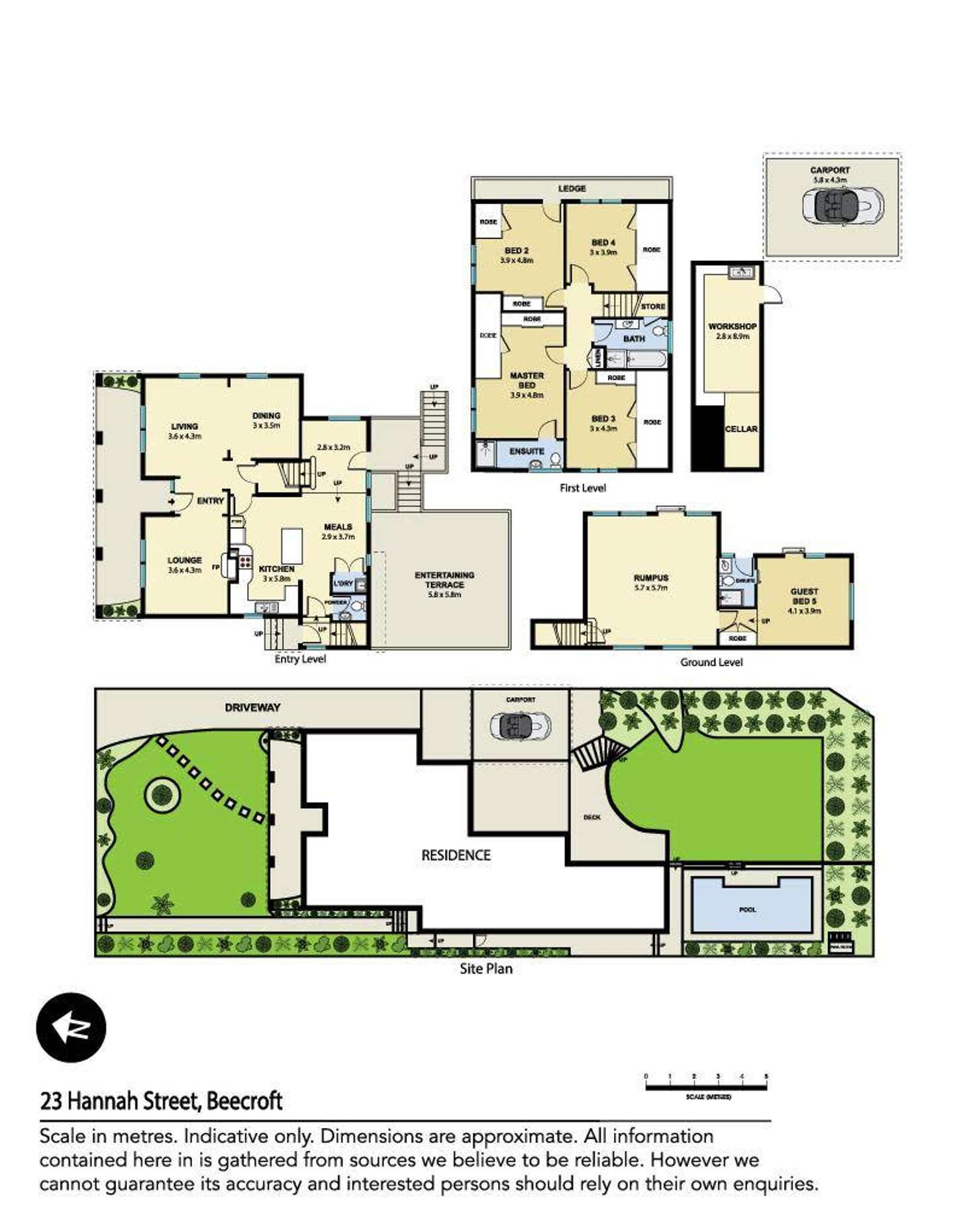 Floorplan of Homely house listing, 23 Hannah Street, Beecroft NSW 2119