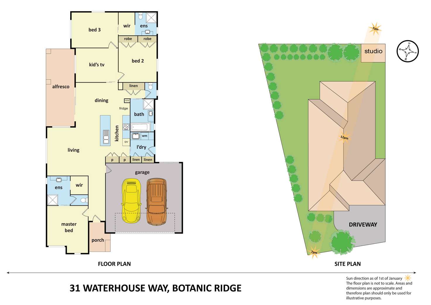 Floorplan of Homely house listing, 31 Waterhouse Way, Botanic Ridge VIC 3977