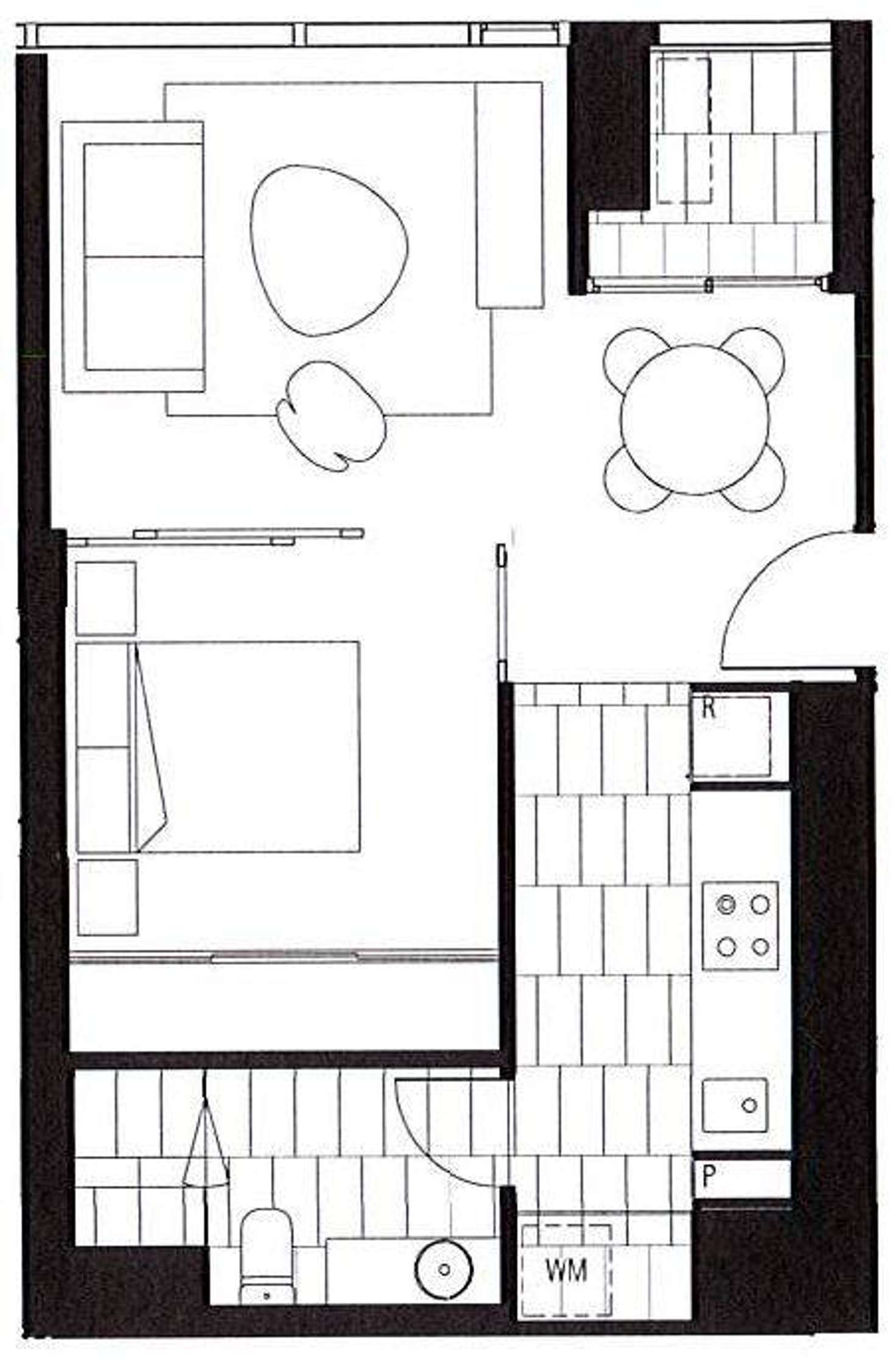 Floorplan of Homely apartment listing, 1608/120 A'beckett Street, Melbourne VIC 3000